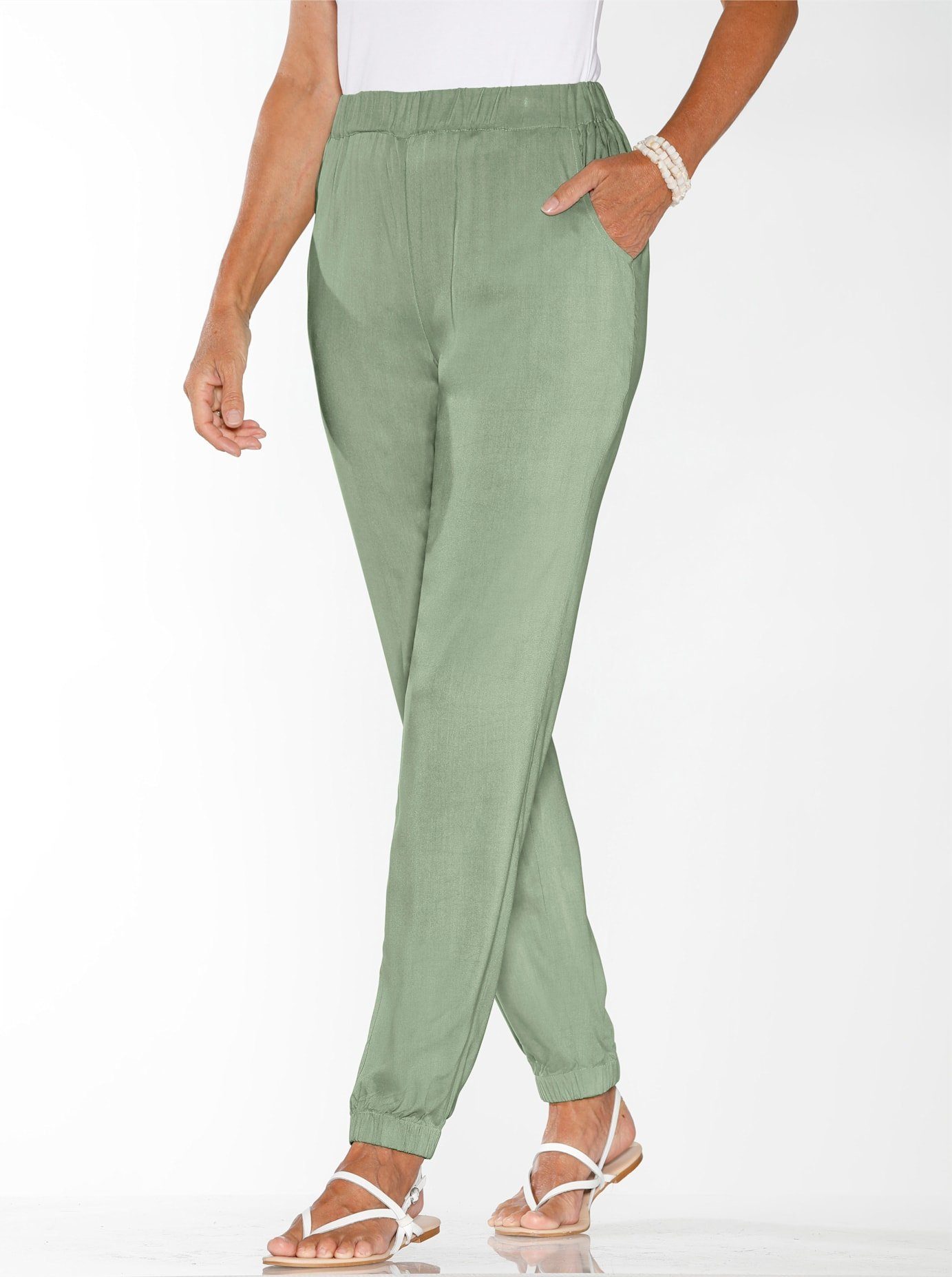 Classic Basics Harembroek dames harembroeken maat 19 groen