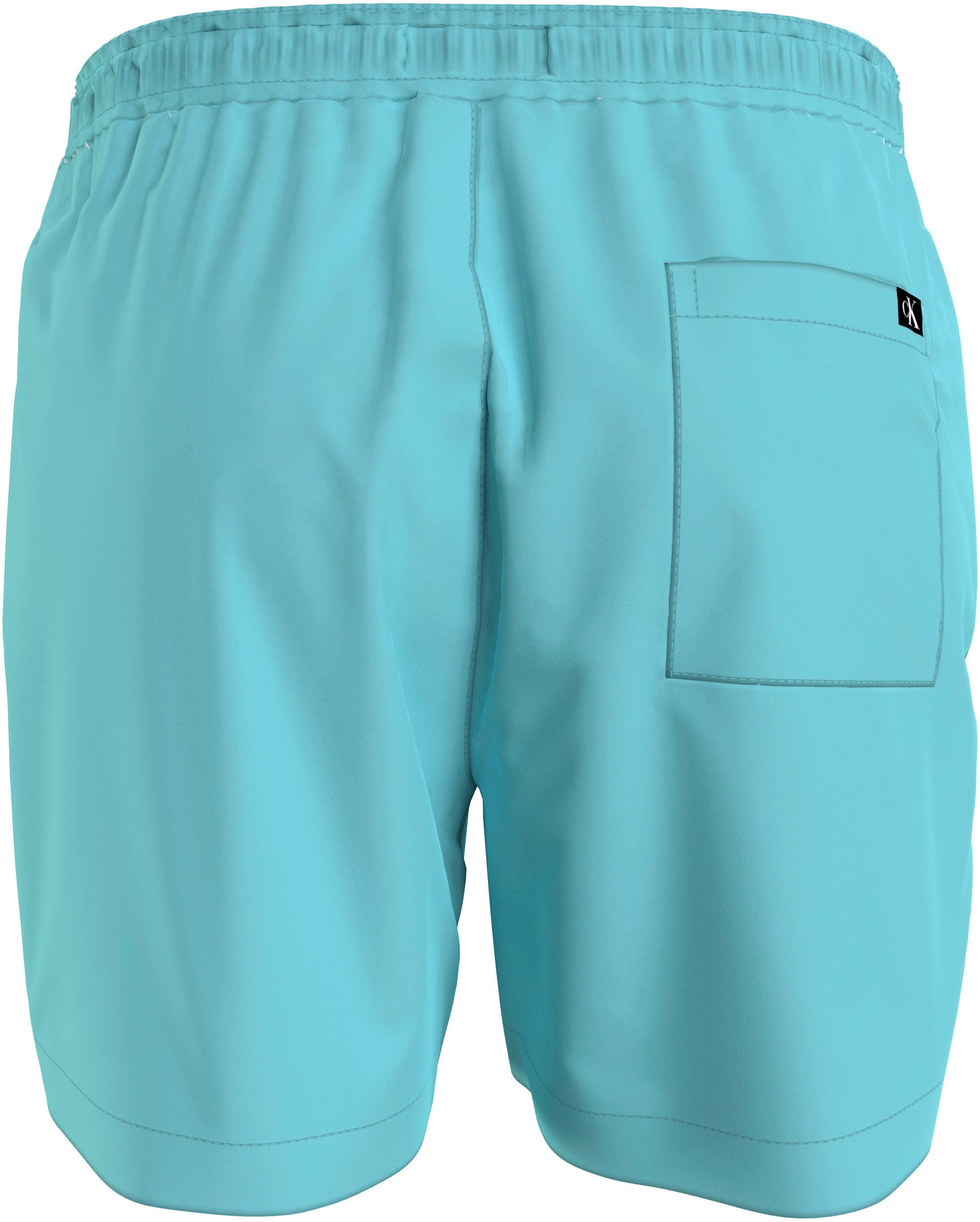 Calvin Klein Swimwear Zwemshort MEDIUM DRAWSTRING met contrastkleurig logo