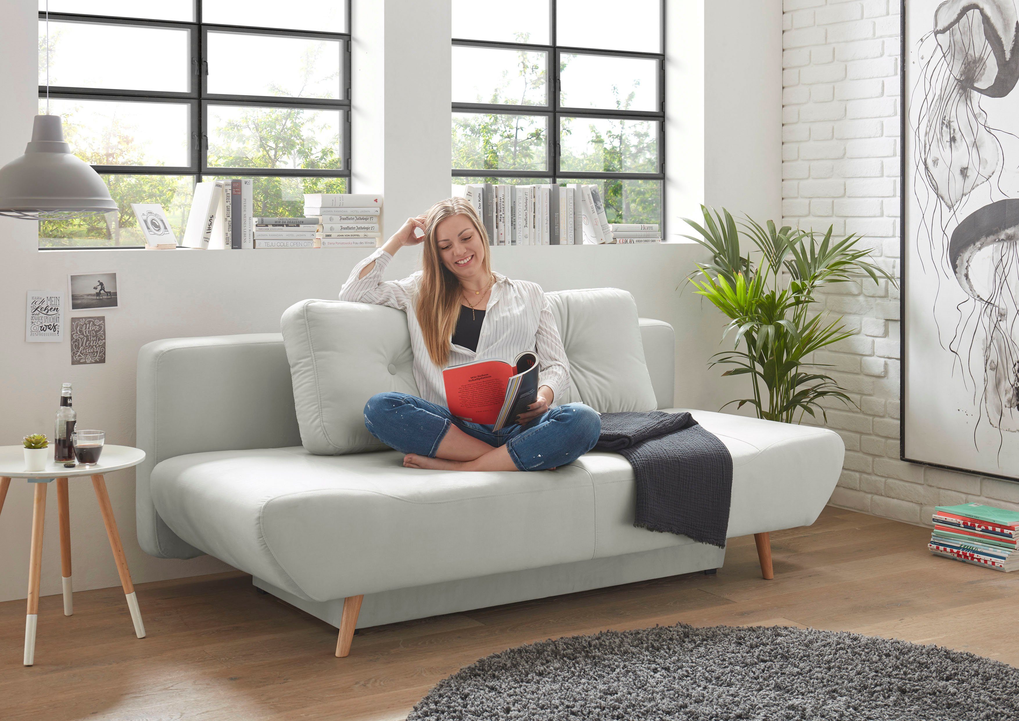 andas Slaapbank Segmon simpel in een comfortabel te bed veranderen, inclusief bedkist