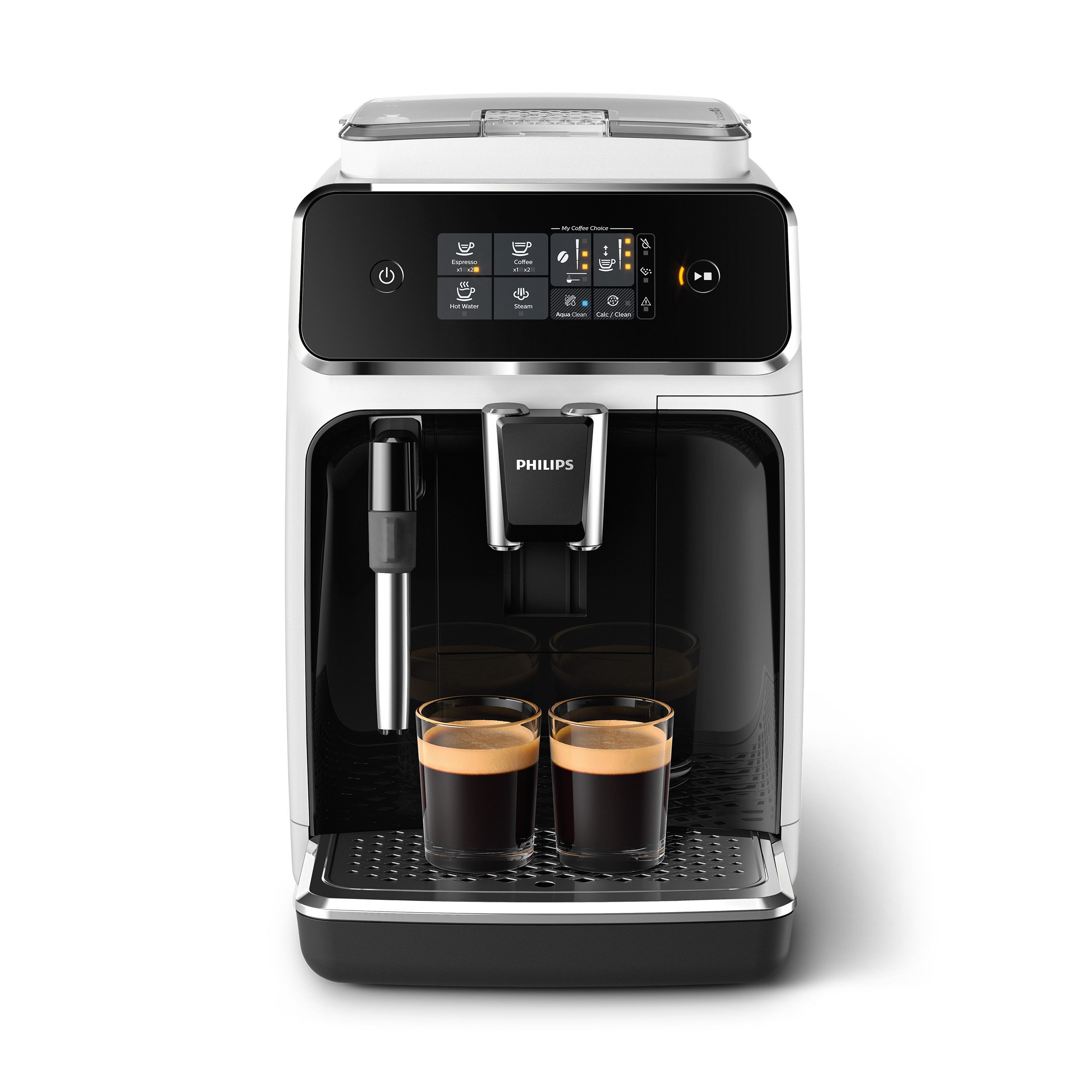 Philips Volautomatisch koffiezetapparaat 2200 Serie EP2220/10 Pannarello, voor 2 koffiespecialiteiten en verstelbare aromasterkte, matzwart