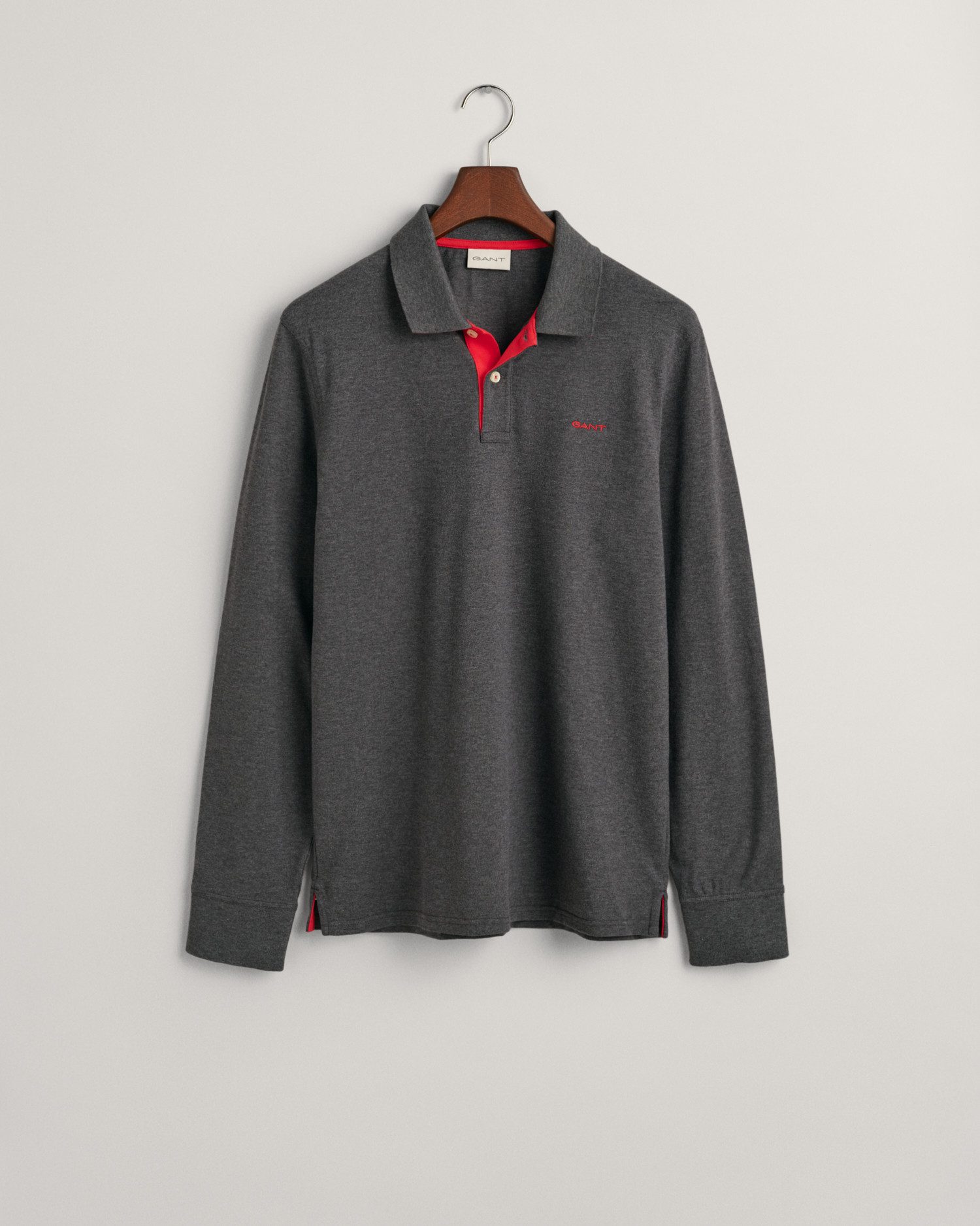 Gant Poloshirt REG CONTRAST PIQUE LS POLO met contrastkleurige inzetten