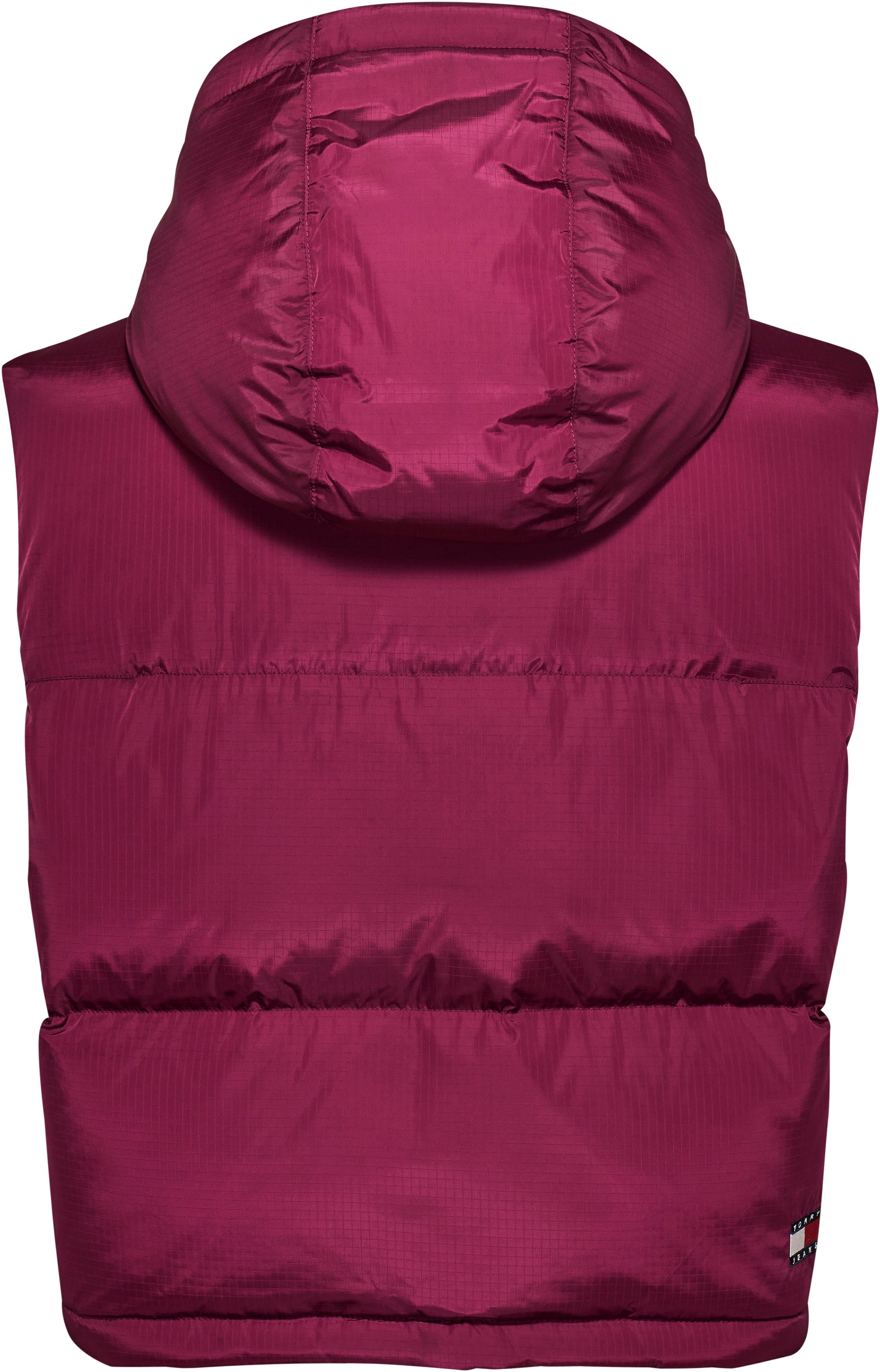 TOMMY JEANS Bodywarmer TJW CRP ALASKA PUFFER VEST in modieuze cropped vorm, puffer