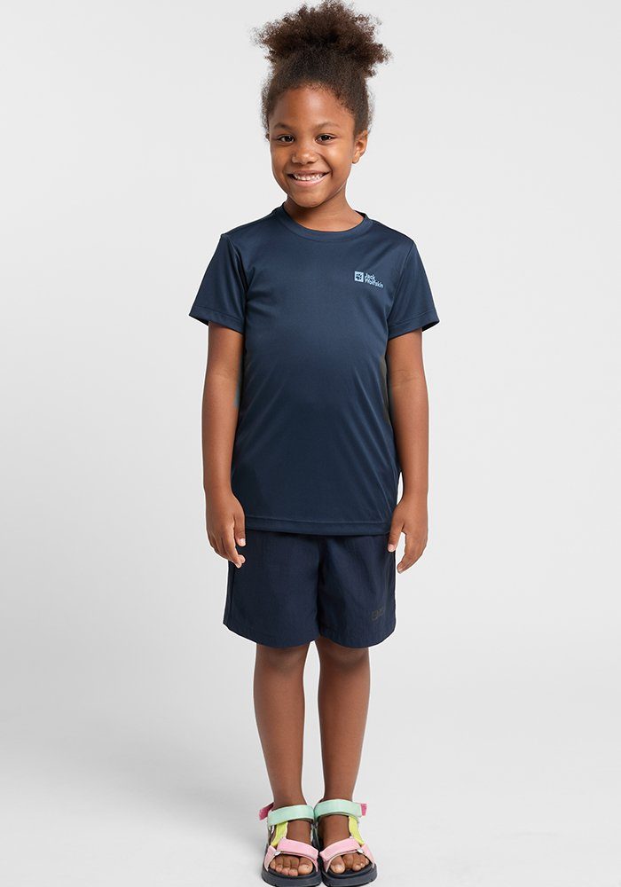 Jack Wolfskin Active Solid T-Shirt Kids Functioneel shirt Kinderen 116 blue night blue
