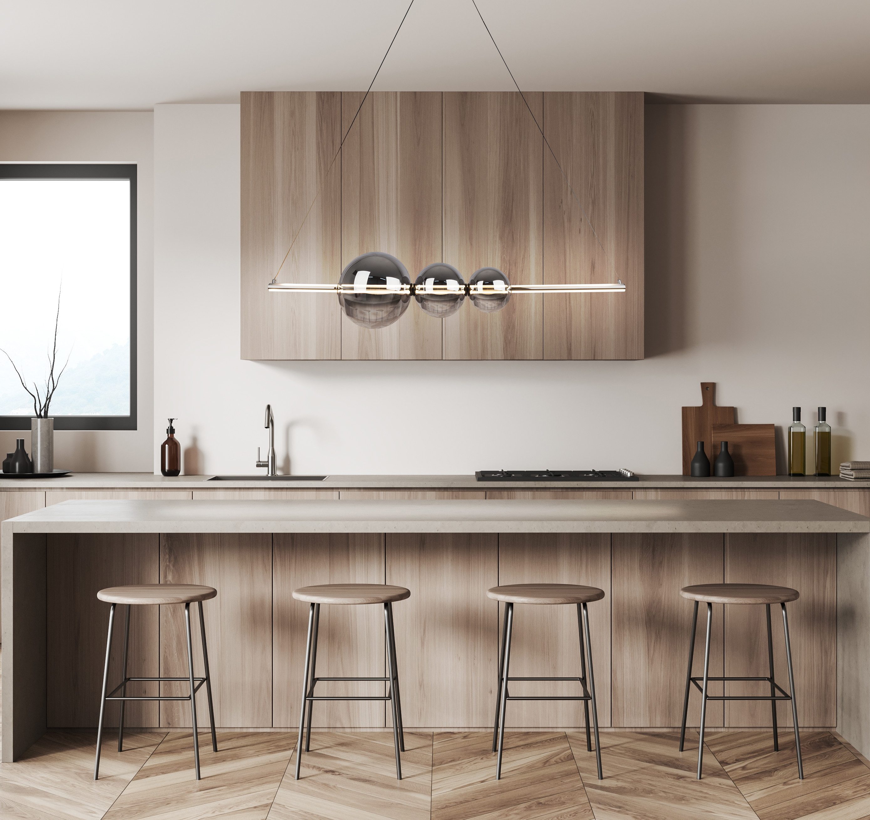 näve Led-hanglamp Nova Dimbaar (1 stuk)