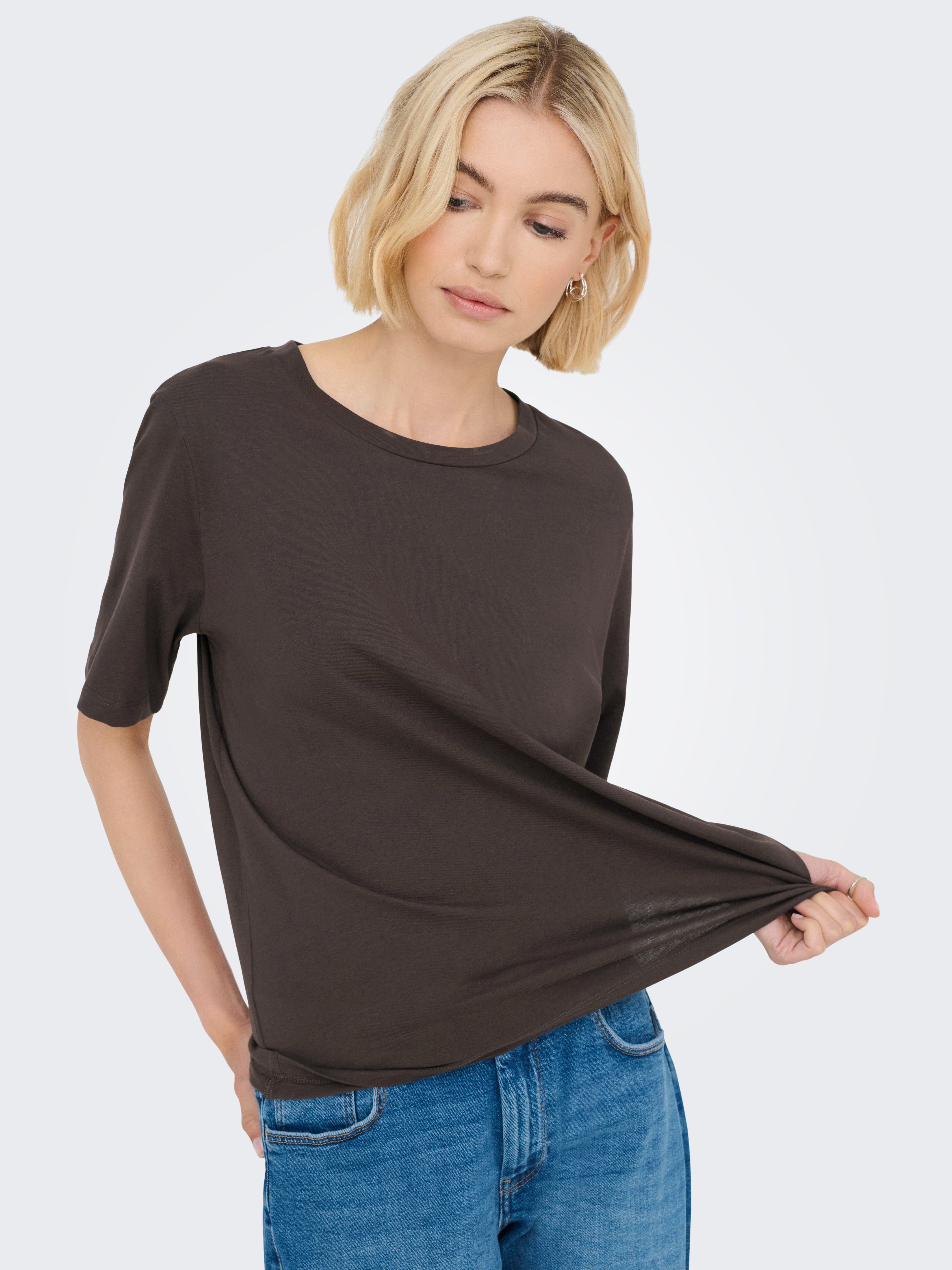 Only Shirt met korte mouwen ONLONLY S/S TEE NOOS 2 PACK (set, 2-delig)