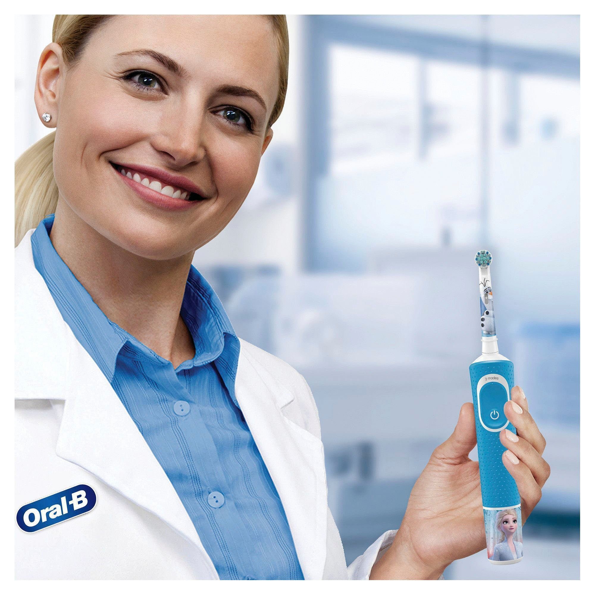 Oral B Opzetborsteltjes Kids Frozen extra zachte borstel, vanaf 3 jaar, ontwerp kan wisselen, 8 stuks