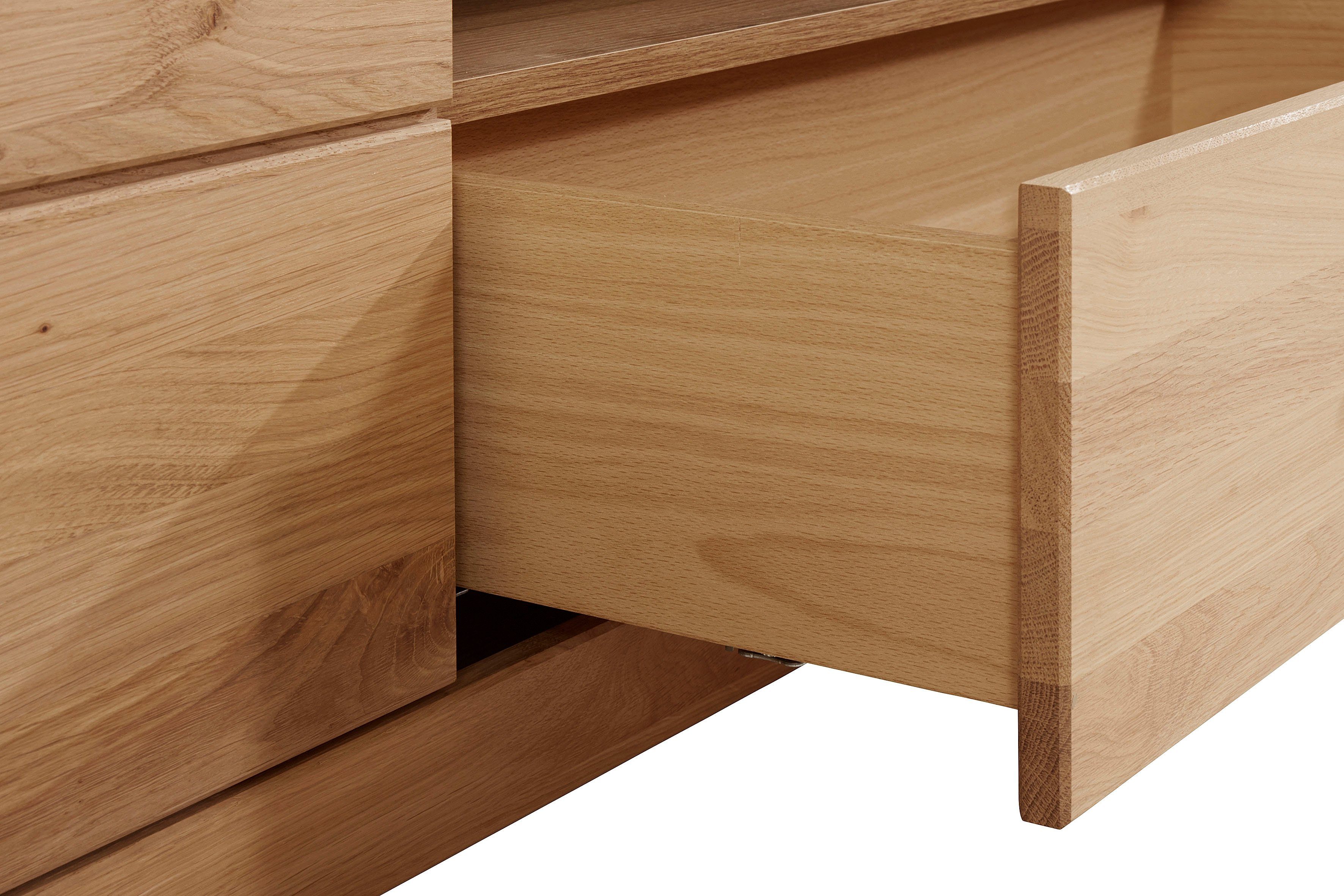 VOGL Möbelfabrik Tv-meubel 1237 Massief houten front, breedte ca. 171 cm, met soft-close functie