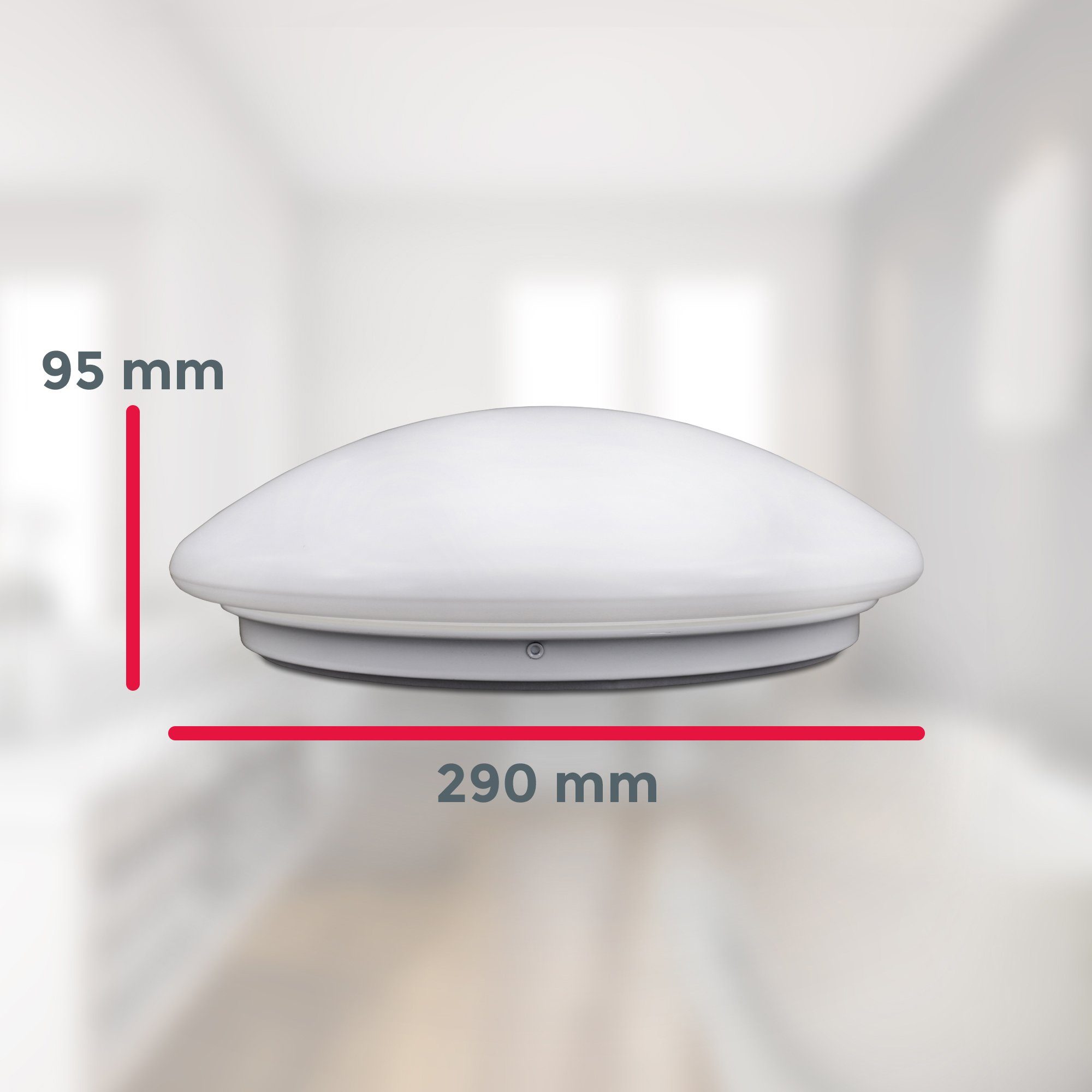 B.K.Licht Led-plafondlamp LED badkamer plafondlamp design plafondspot IP44 badkamer keuken gang