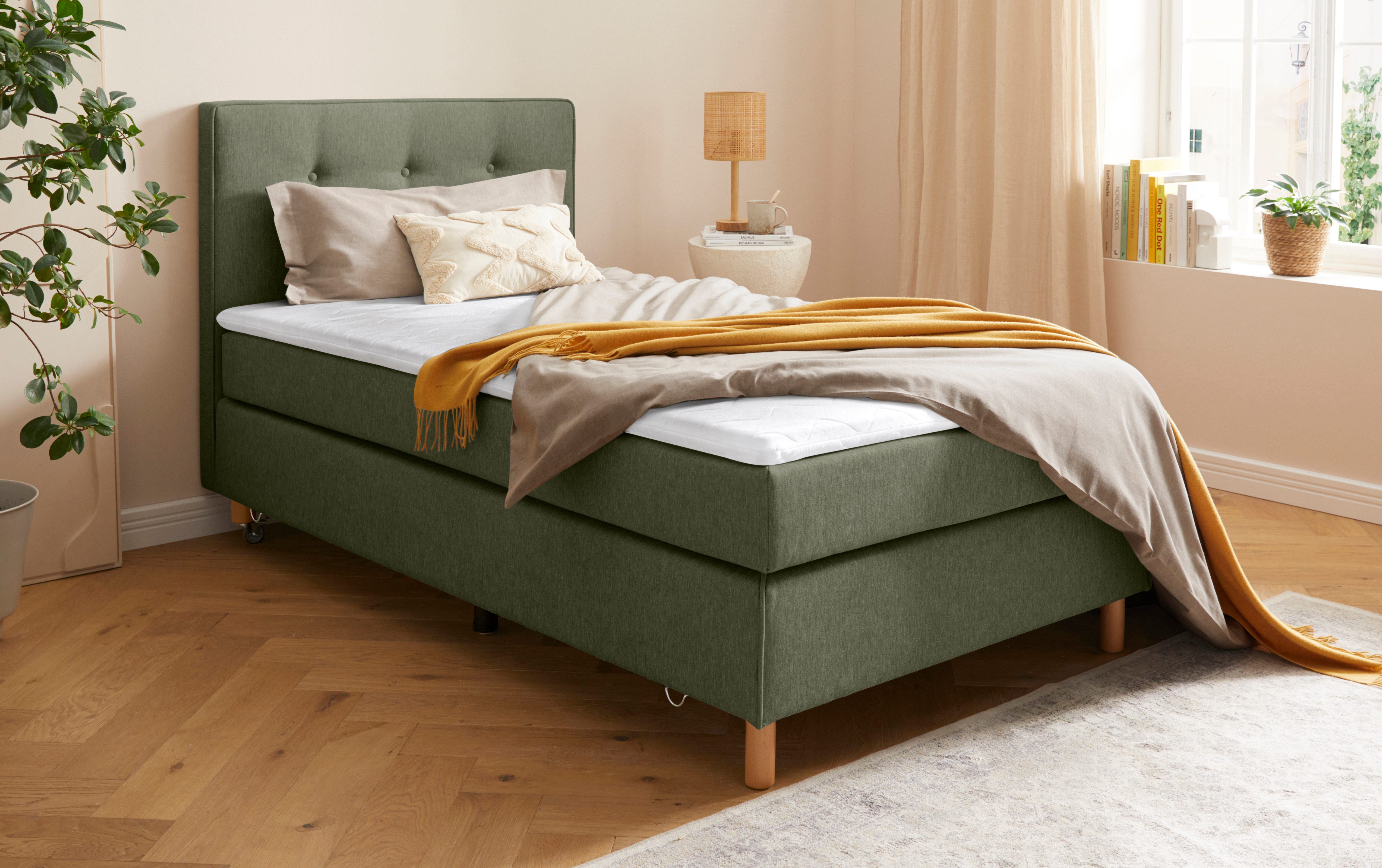 Home affaire Boxspring Heimatblick 100x200cm naar wens uitbreidbaar naar dubbel- en familiebest