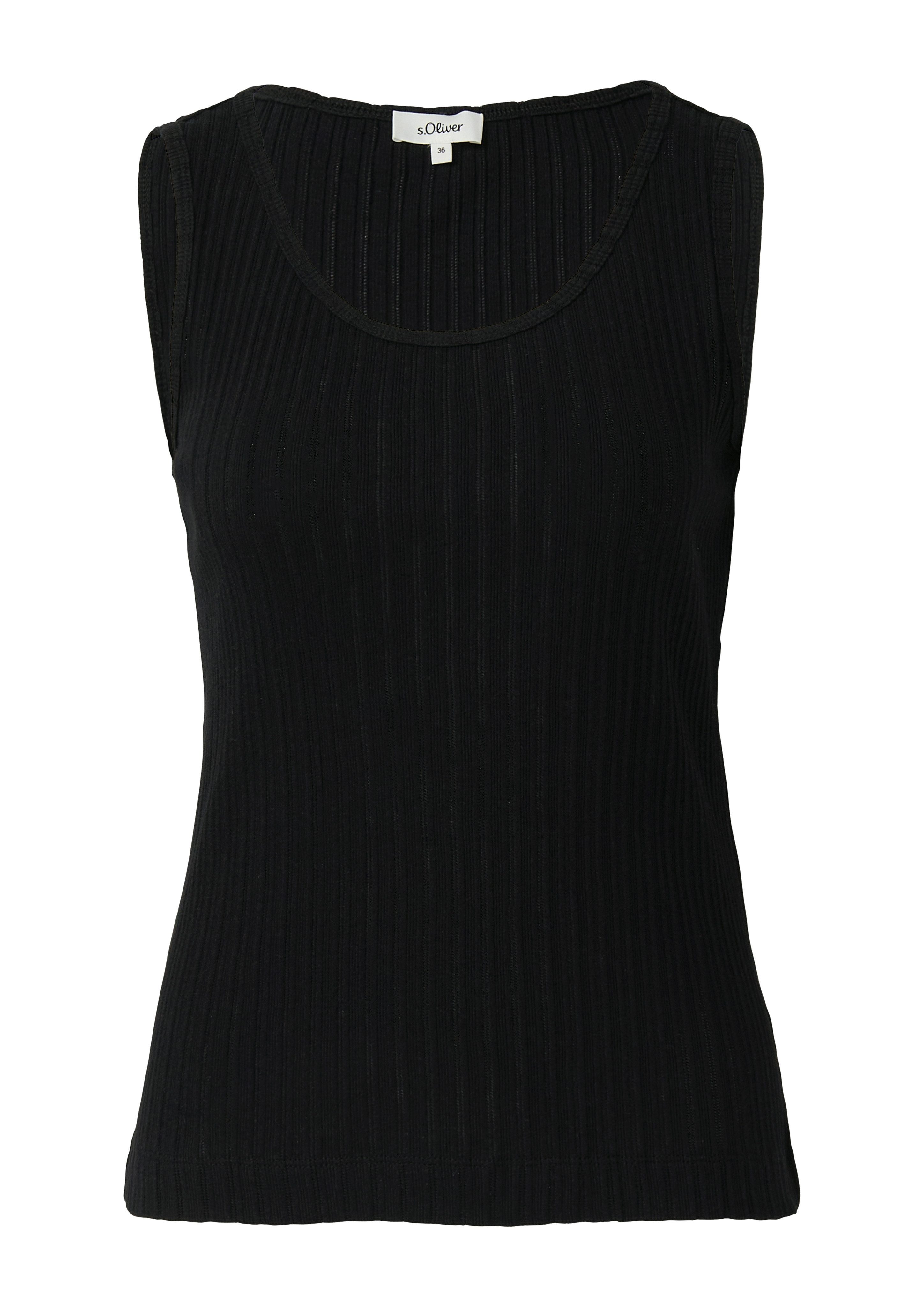 s.Oliver Gebreide top in rib-look