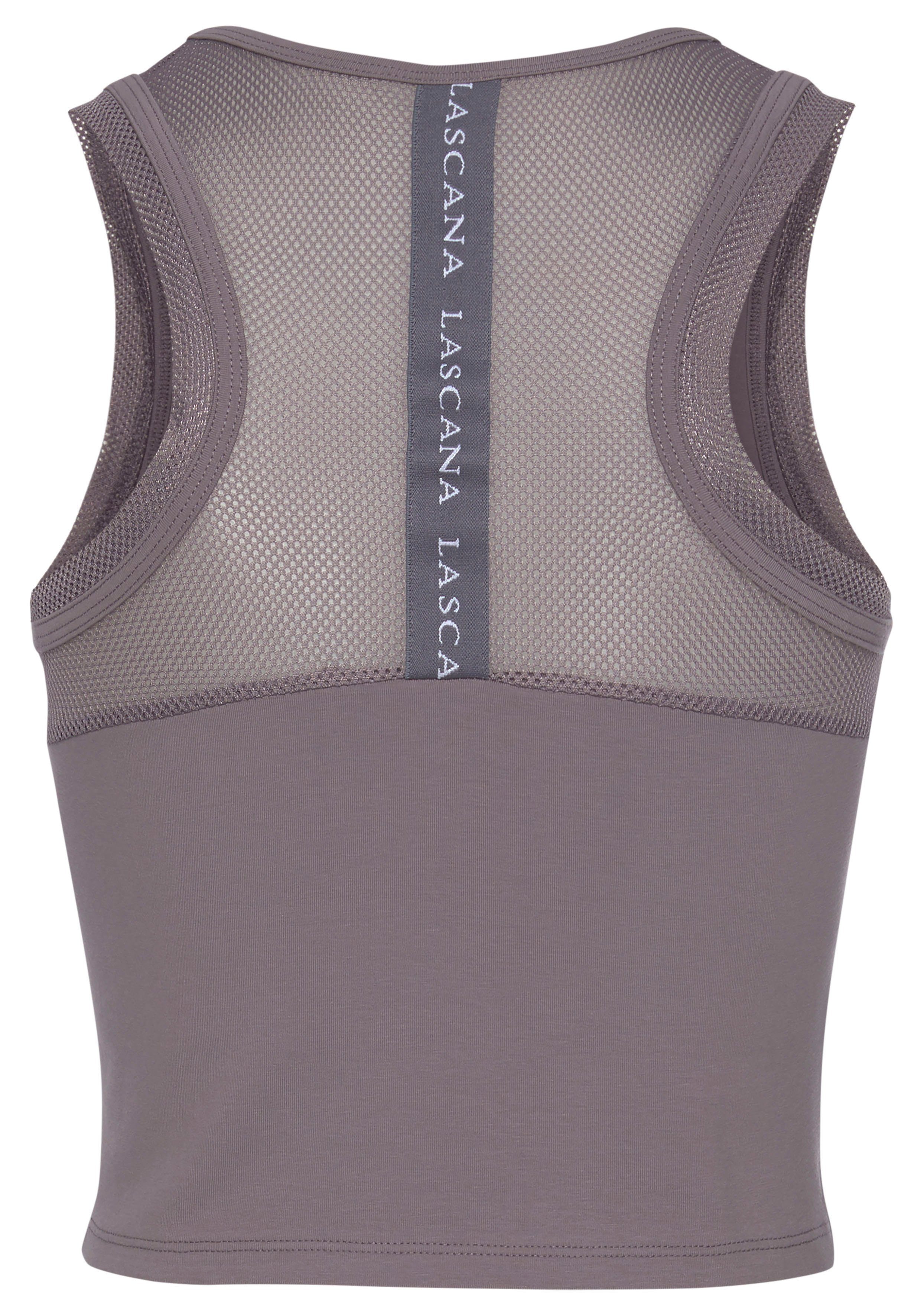 active by Lascana Functioneel shirt met racerback en meshinzetten