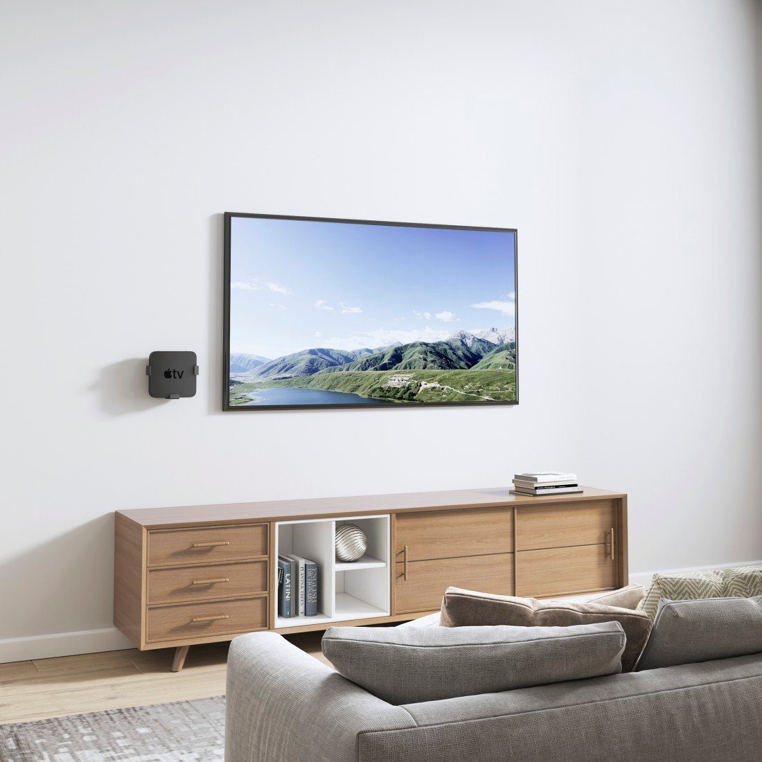 Hama Tv-wandhouder Wandbeugel voor Apple TV HD (4e gen.) Apple TV HD 4K (1./2./3. gen.)