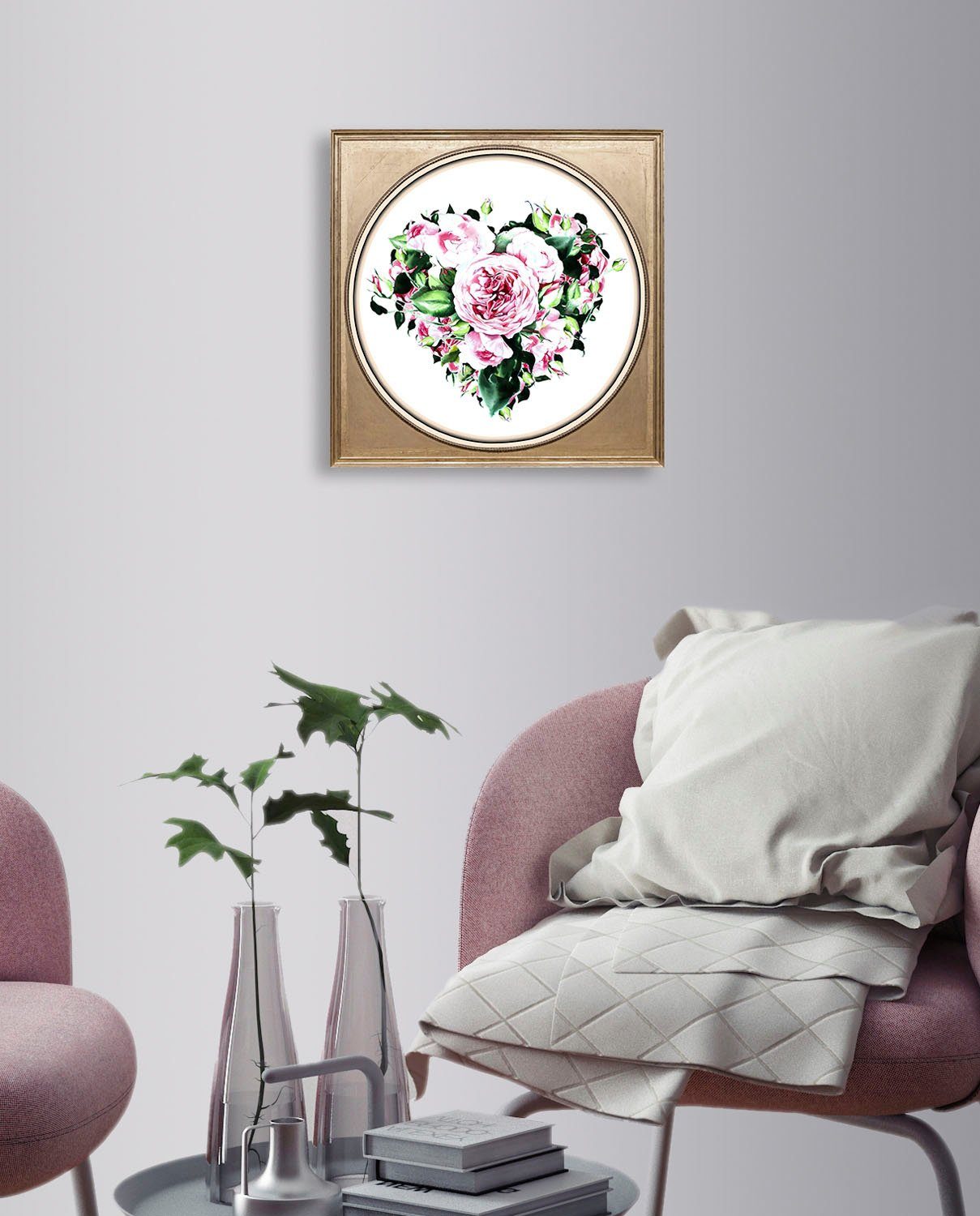 queence Artprint op acrylglas Bloemen Fine Art-print in galeriekwaliteit