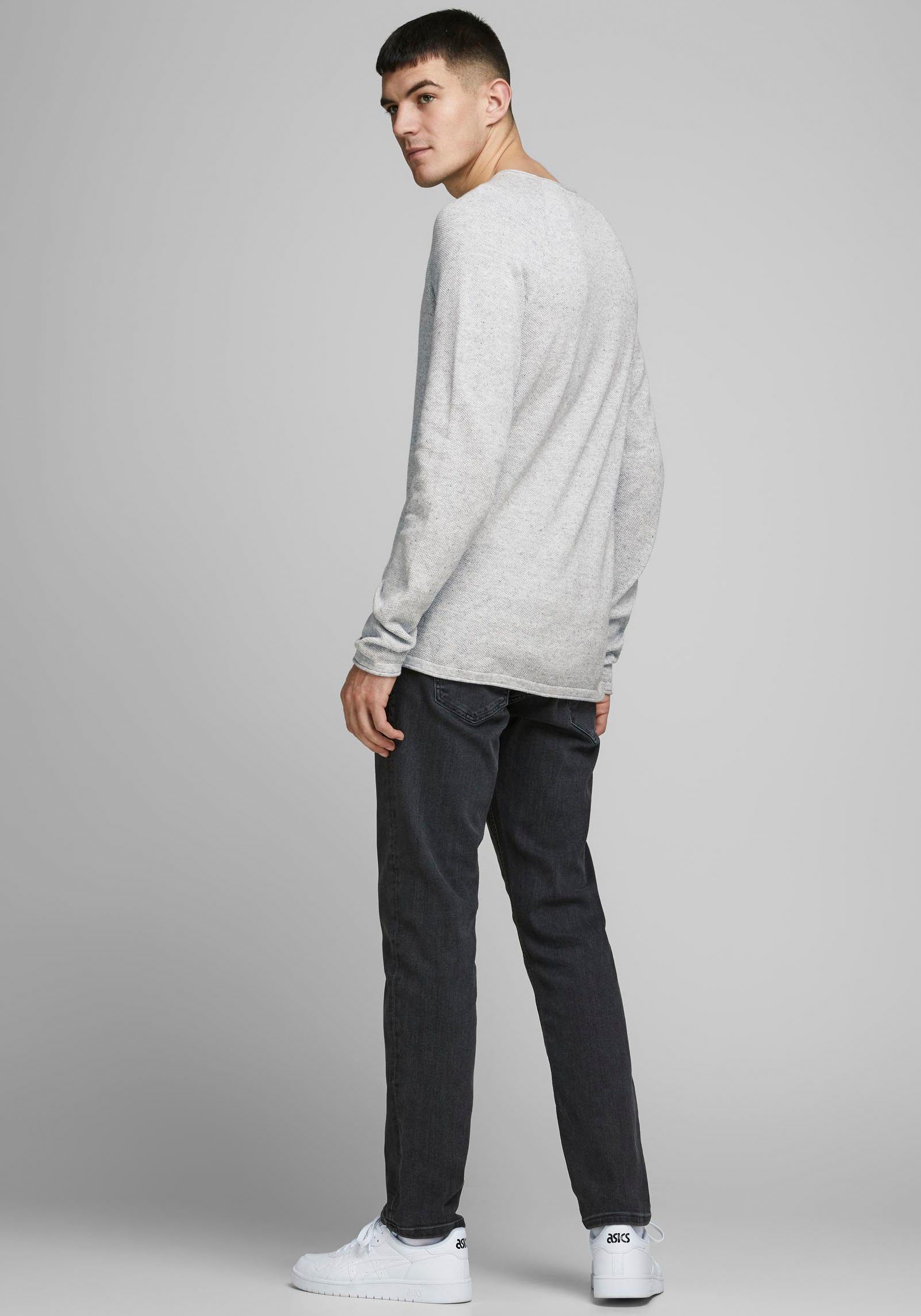 Jack & Jones Trui met ronde hals JJEHILL Effen trui met aangenaam draagcomfort