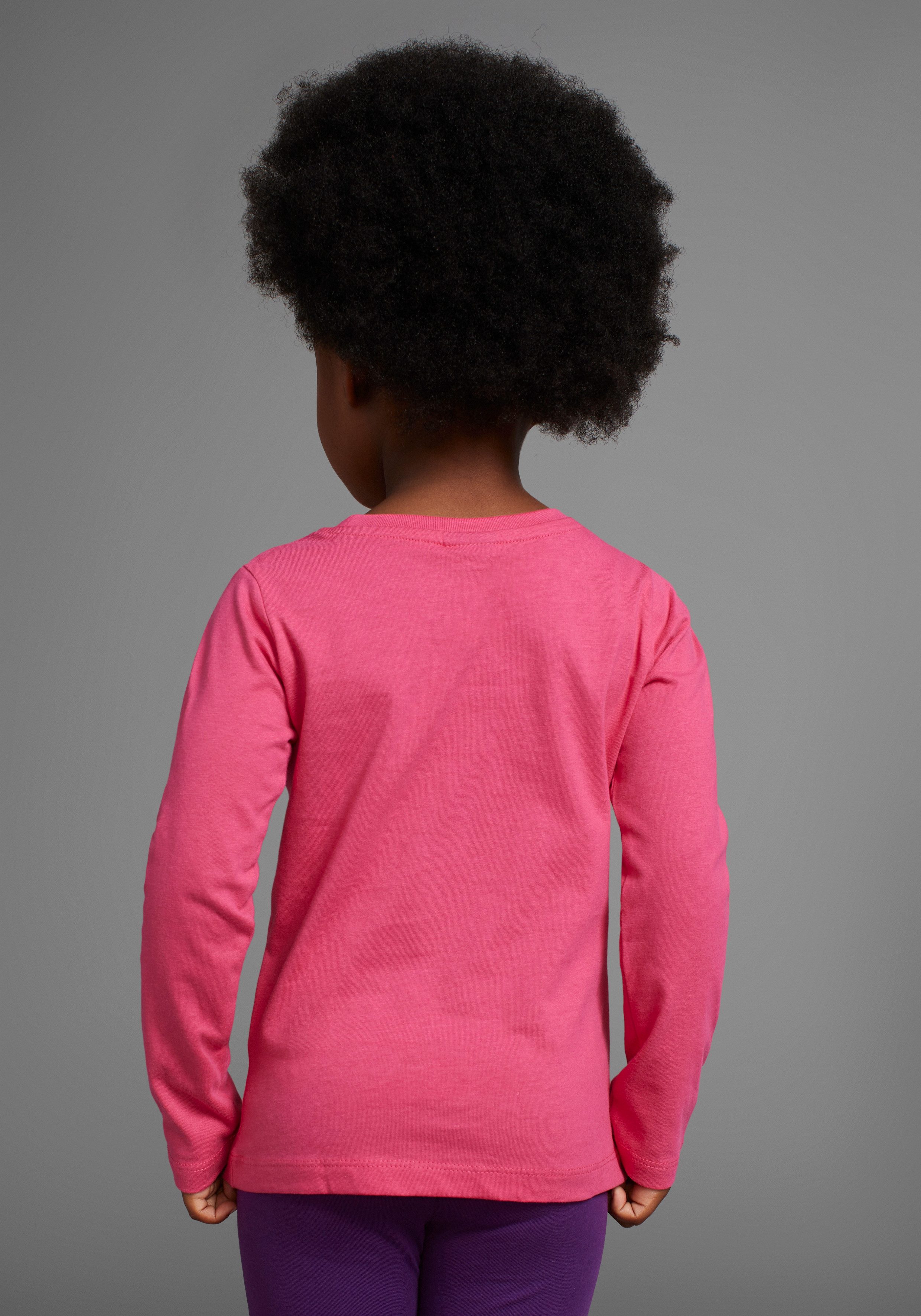 KIDSWORLD Shirt met lange mouwen Met leuke eenhoornprint lange mouwen, heuplange pasvorm, stijlvolle print