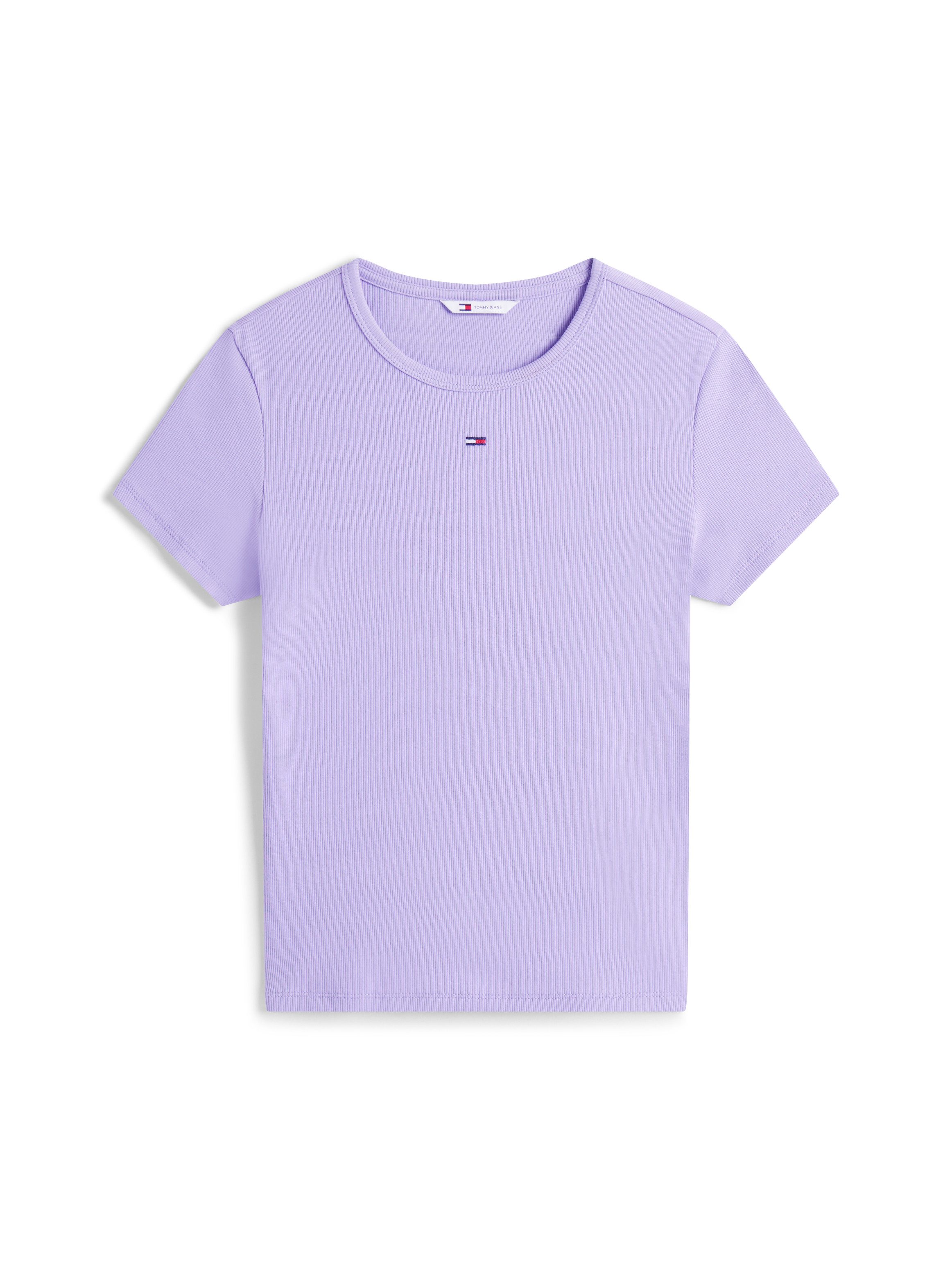 TOMMY JEANS Shirt met korte mouwen TJW SLIM ESSENTIAL RIB SS EXT