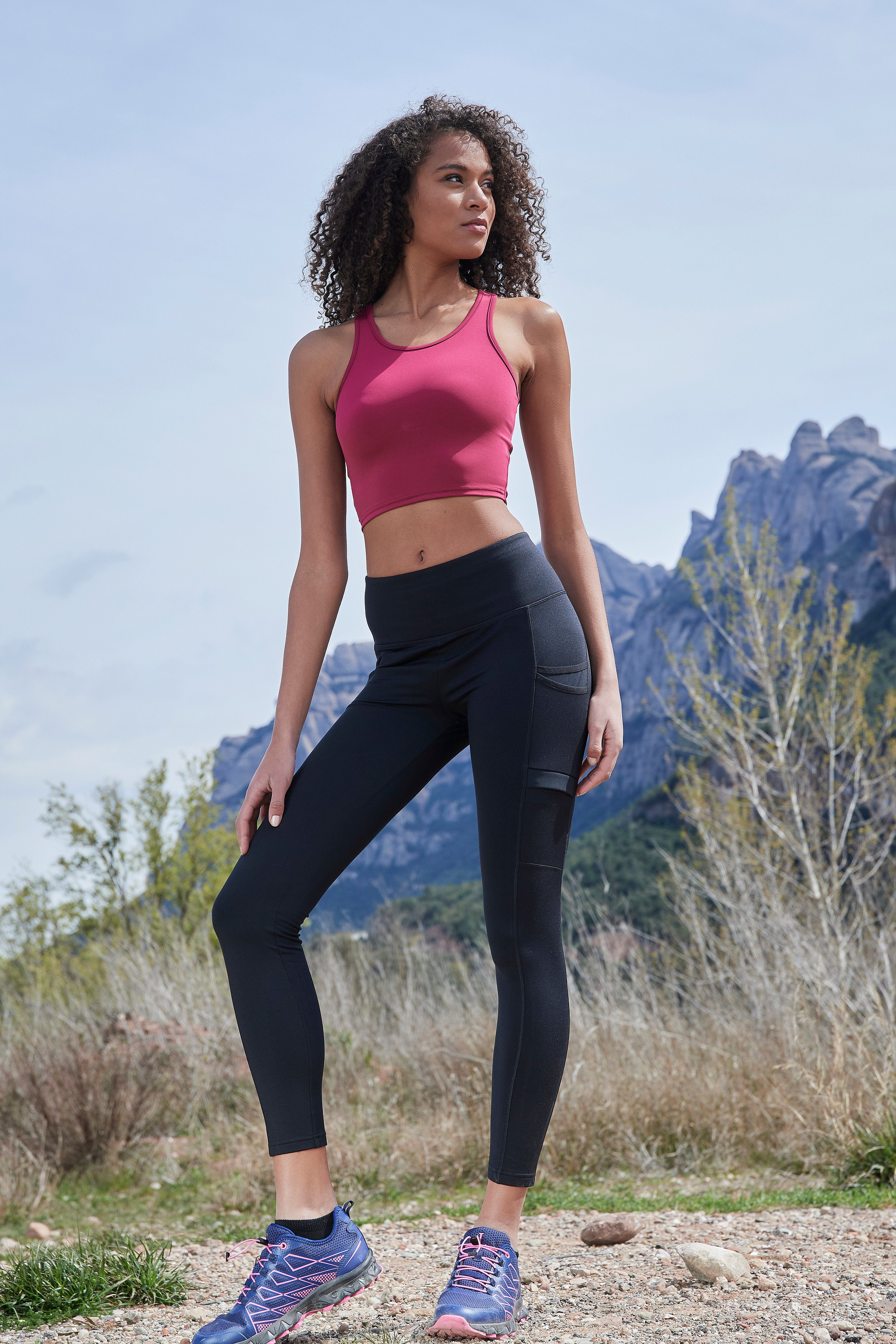 active by Lascana Runningtights Hybrid Leggings Hybride leggings, trekkingbroek met praktische zakken