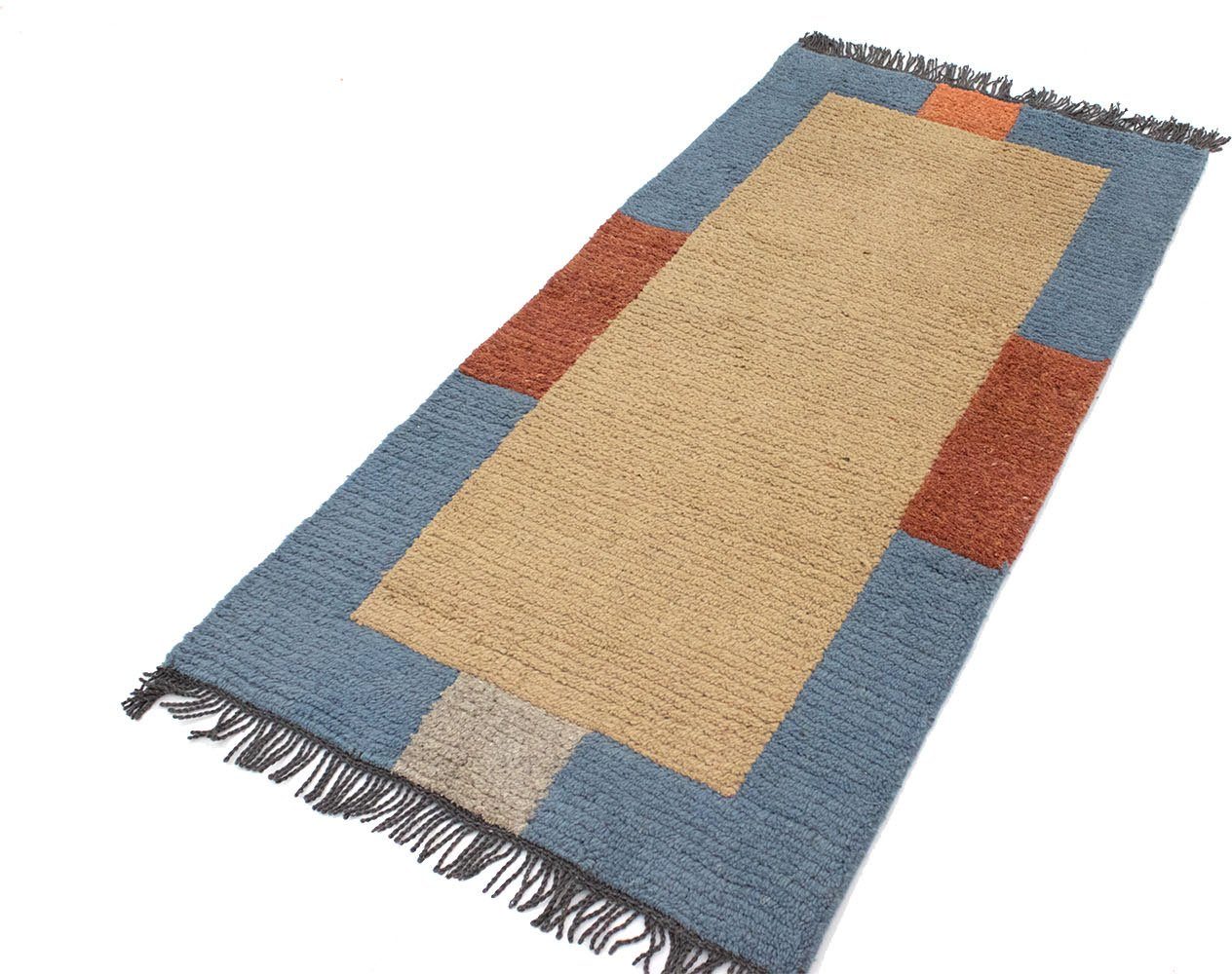 morgenland Wollen kleed Nepal vloerkleed met de hand geknoopt beige handgeknoopt