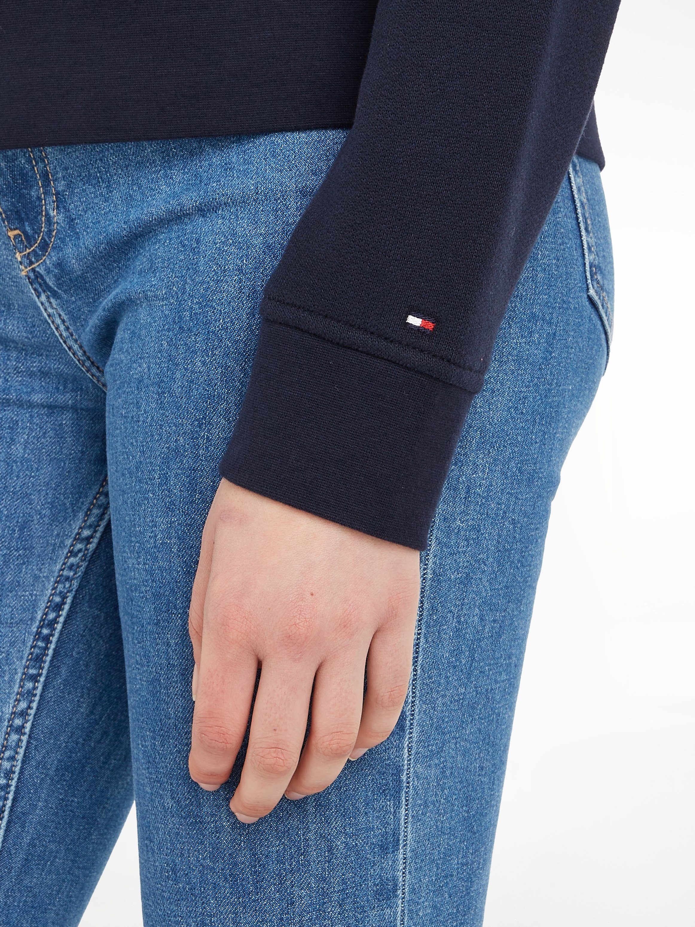 Tommy Hilfiger Hoodie 1985 RLX MINI CORP LOGO HOODIE met logo opschrift op borsthoogte
