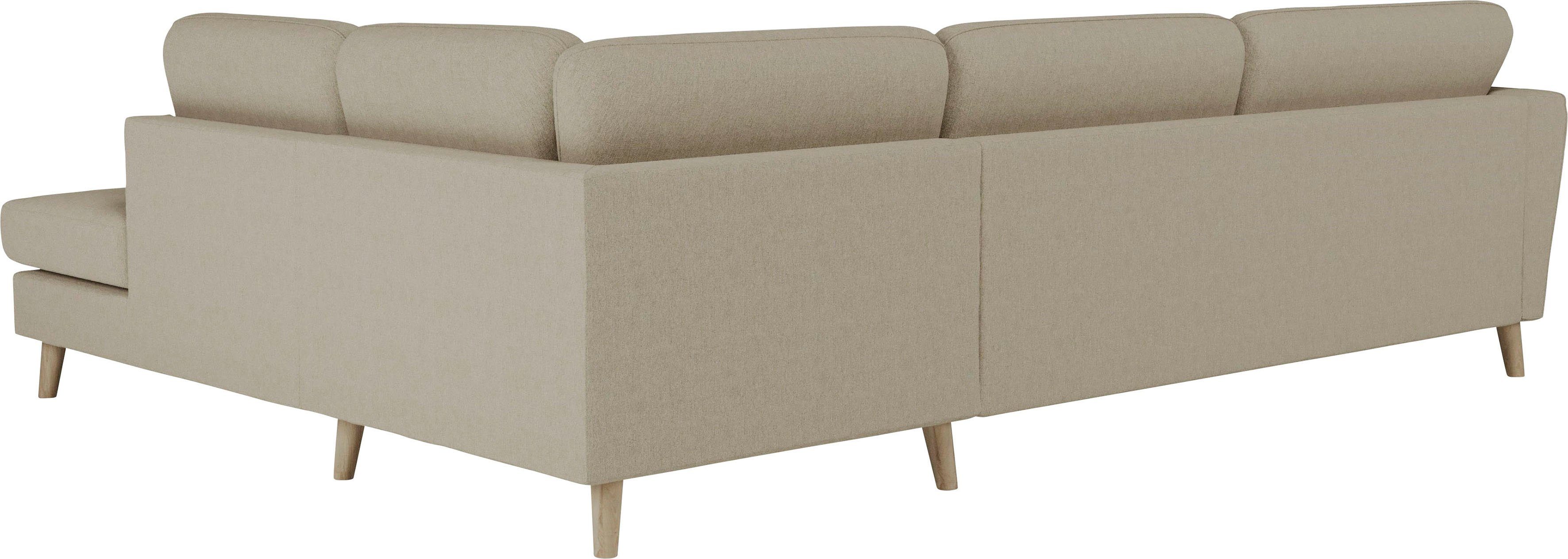 Home affaire Hoekbank MARSEILLE 278/202 cm, L-vorm, ottoman rechts/links, verschillende bekledingen