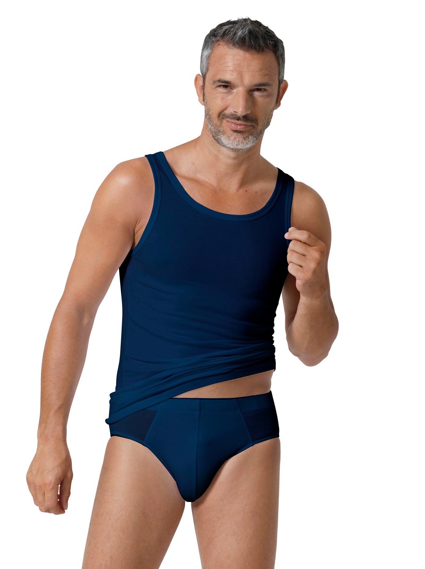 Schiesser Slip (1 stuk) heren slips maat 6 blauw