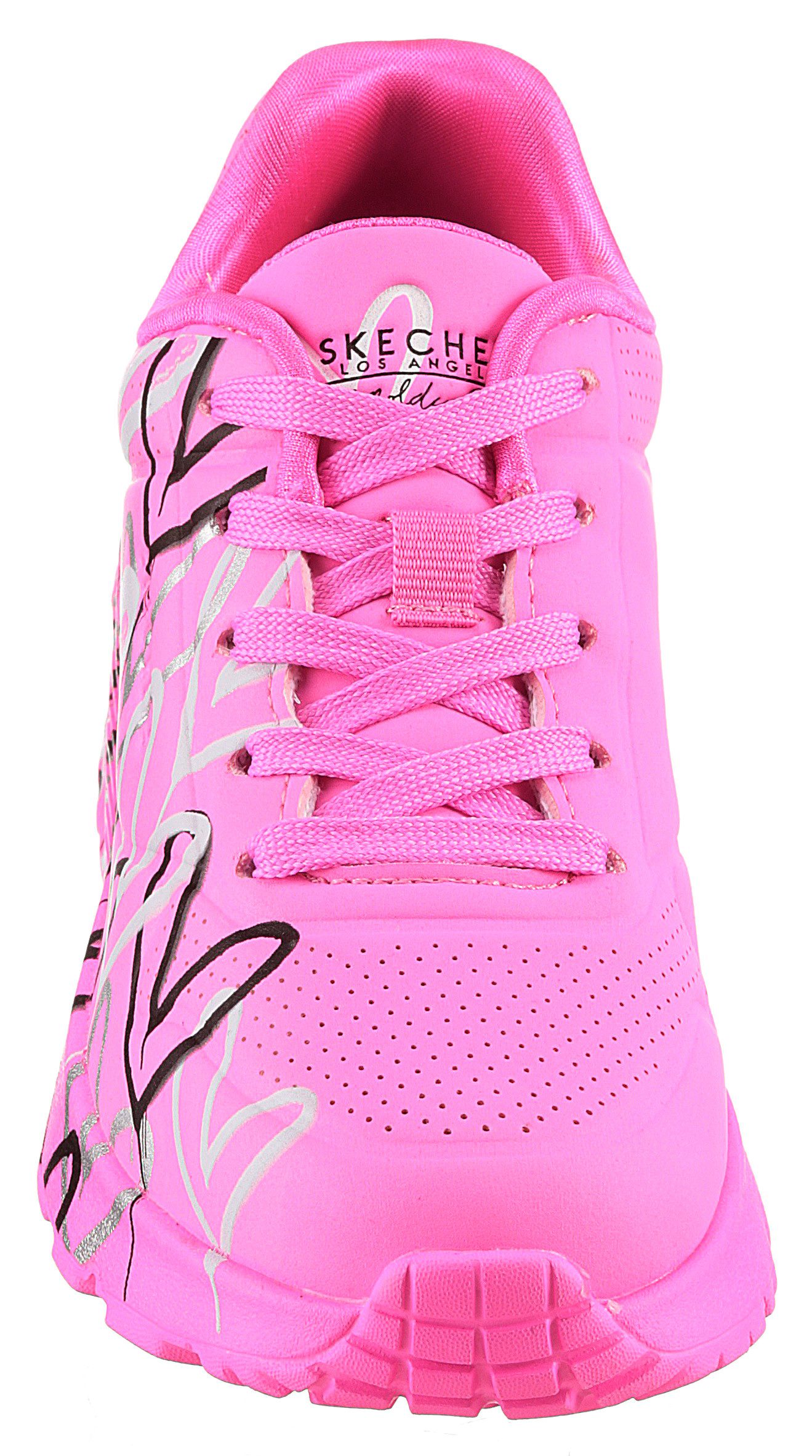 Skechers Sneakers UNO LITE-METALLIC LOVE , wedge-veterschoen, skech-air functie, maat sjabloon om te downloaden