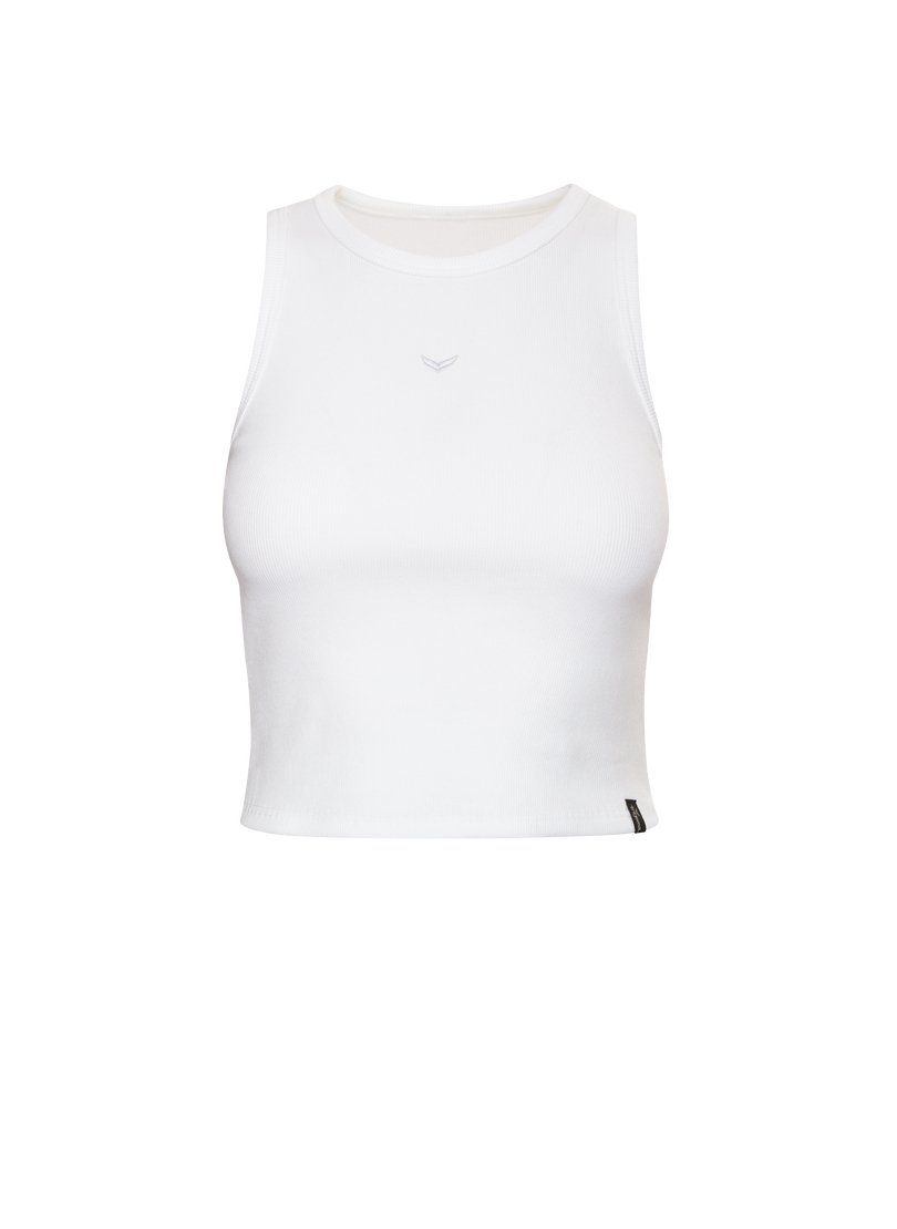 Trigema Crop-top TRIGEMA cropped top van elastische dubbelrib (1-delig)
