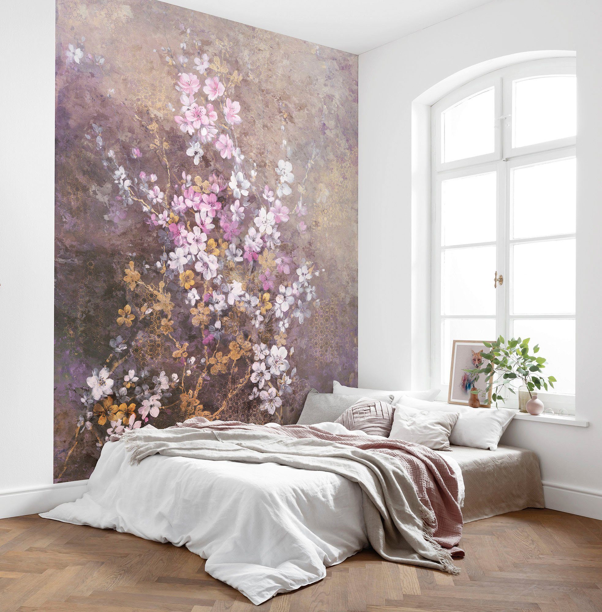 Komar Vliesbehang Digitale print vlies - Hanami - Afmeting 200 x 250 cm (1 stuk)