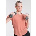 nike trainingsshirt dri-fit uv one luxe women's standard fit short-sleeve top oranje