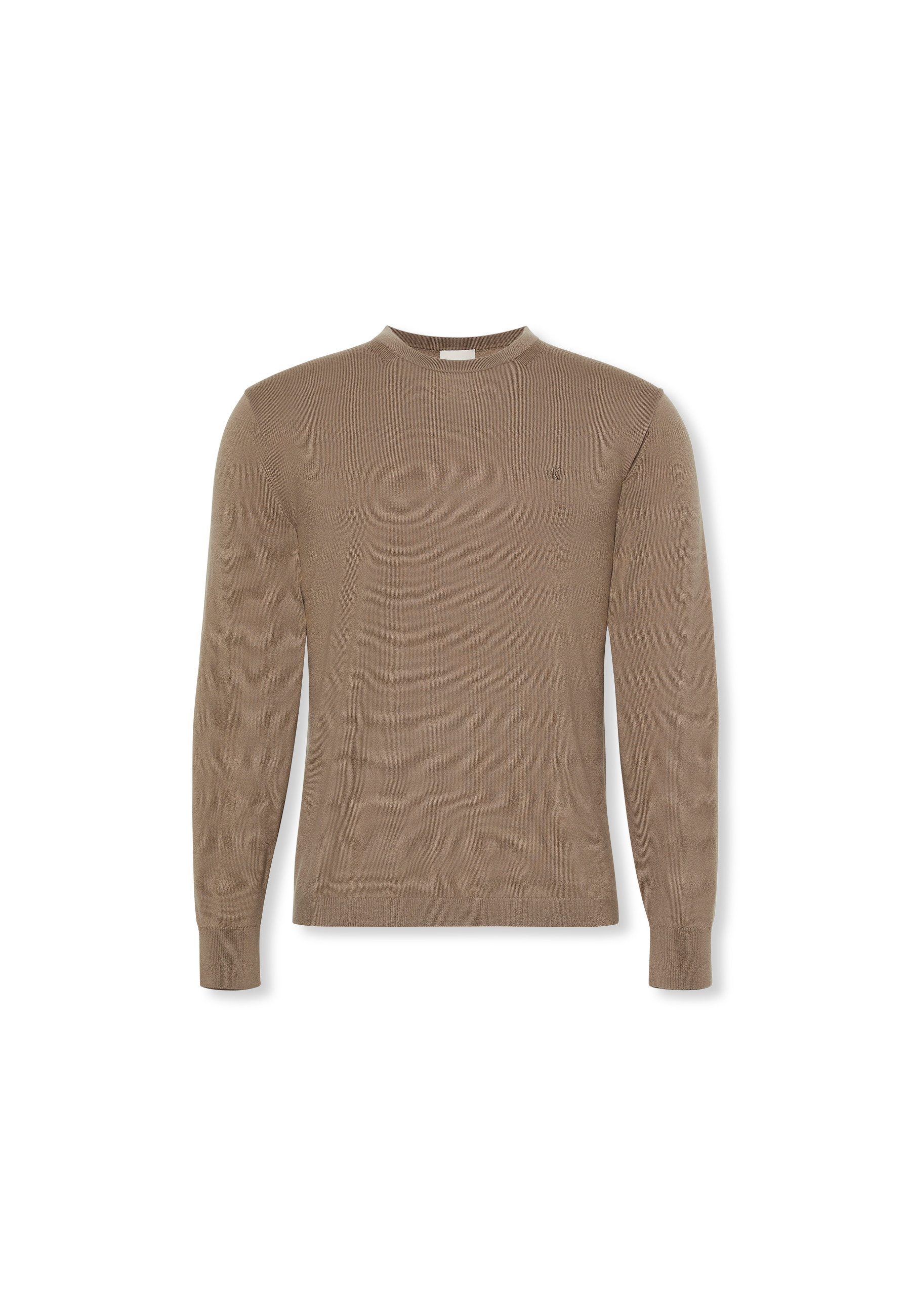 Calvin Klein Gebreide trui LS 100% MERINO CREW 14GG Met ronde hals, regular fit