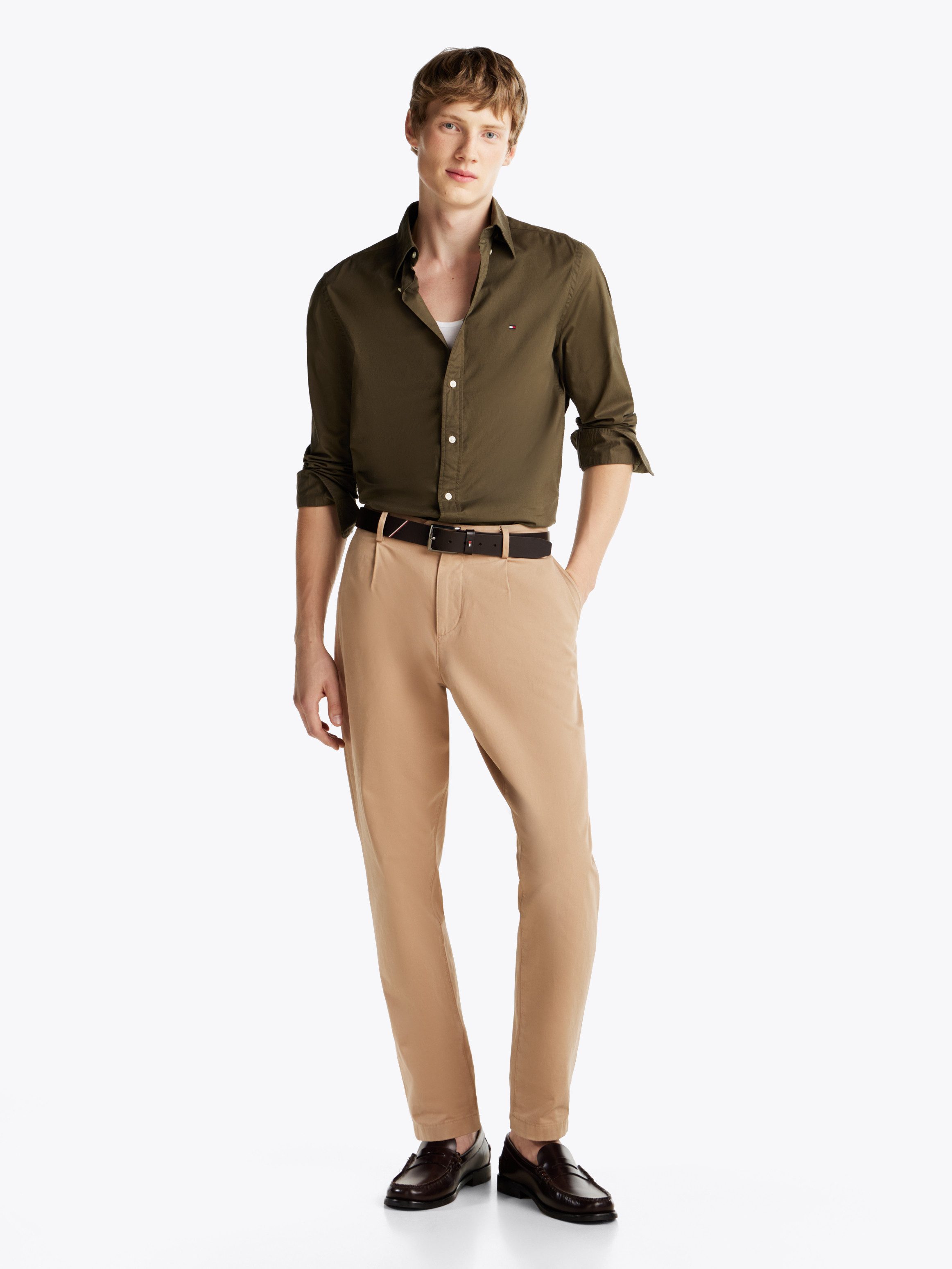 Tommy Hilfiger Businessoverhemd FLEX POPLIN SOLID RF SHIRT 1