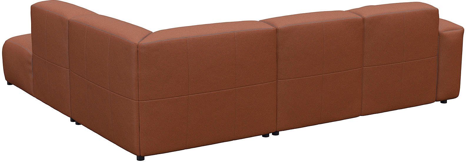 FLEXLUX Hoekbank Lucera, super zitcomfort door koudschuim in de zitting, L-vorm