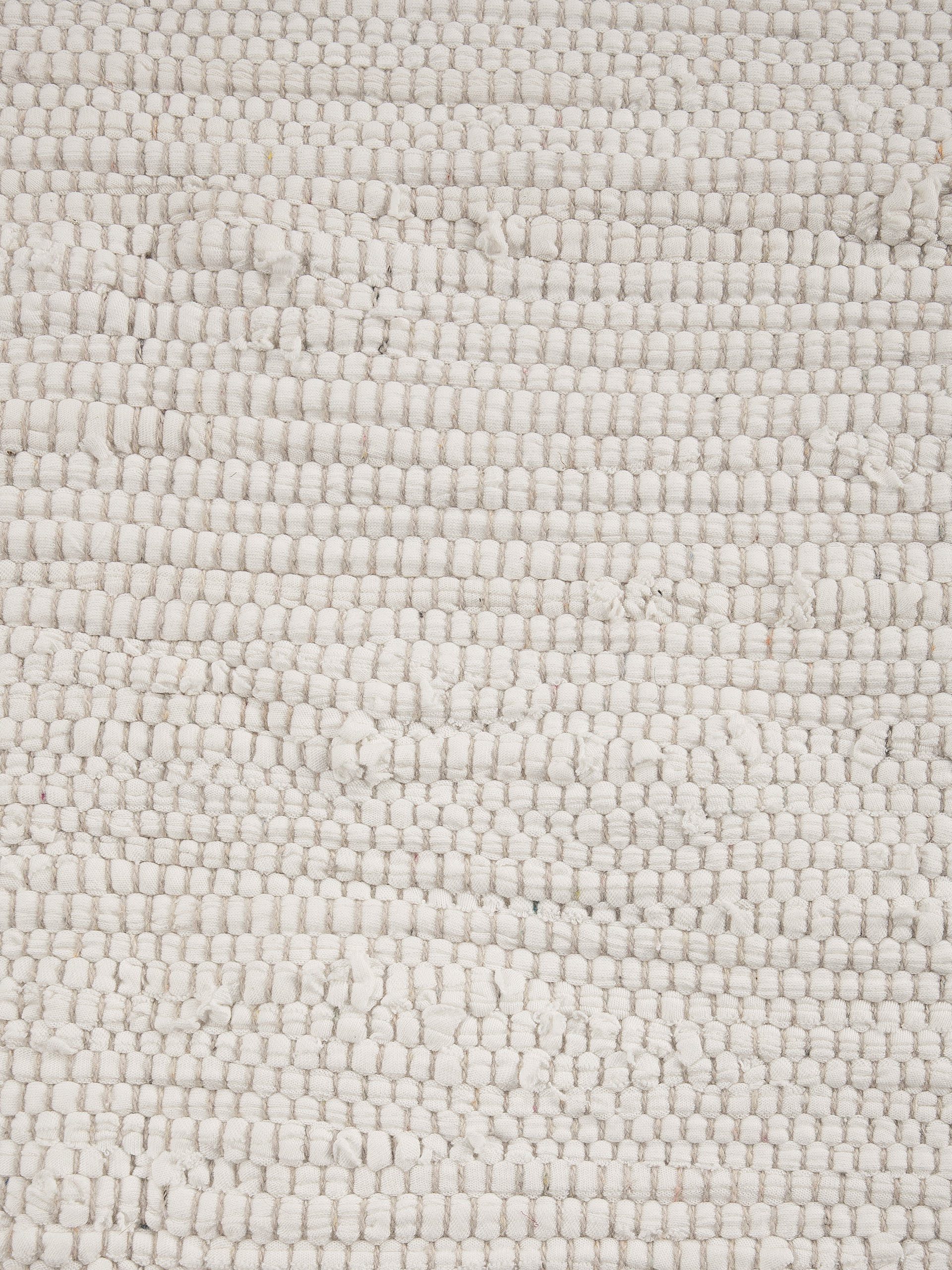 carpetfine Vloerkleed Kelim Chindi uni Tweezijdig te gebruiken kleed, puur katoen, met de hand geweven, unikleuren, met franje