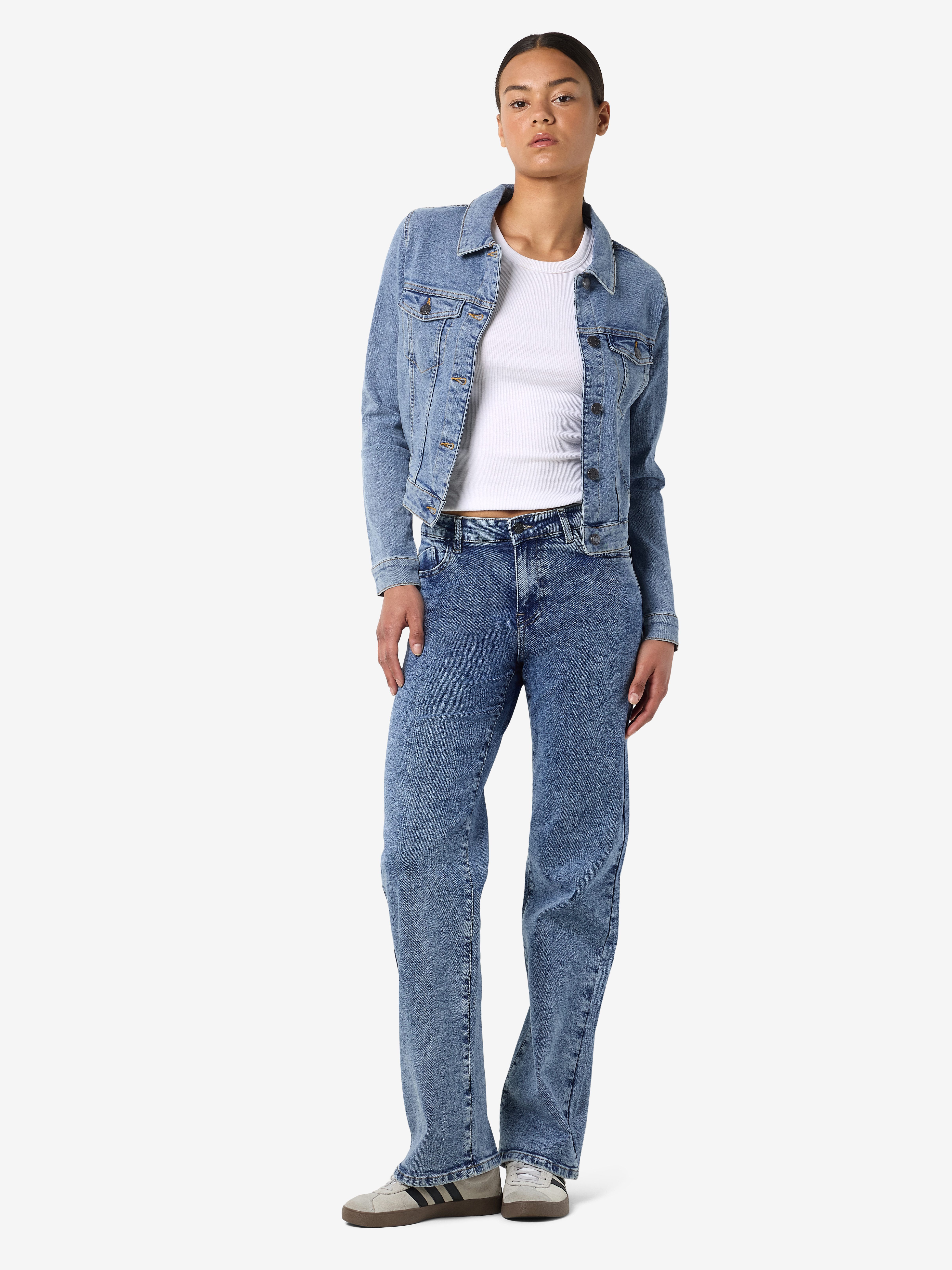Noisy may Jeansjack NMDEBRA L/S DENIM JACKET VI570LB NOOS