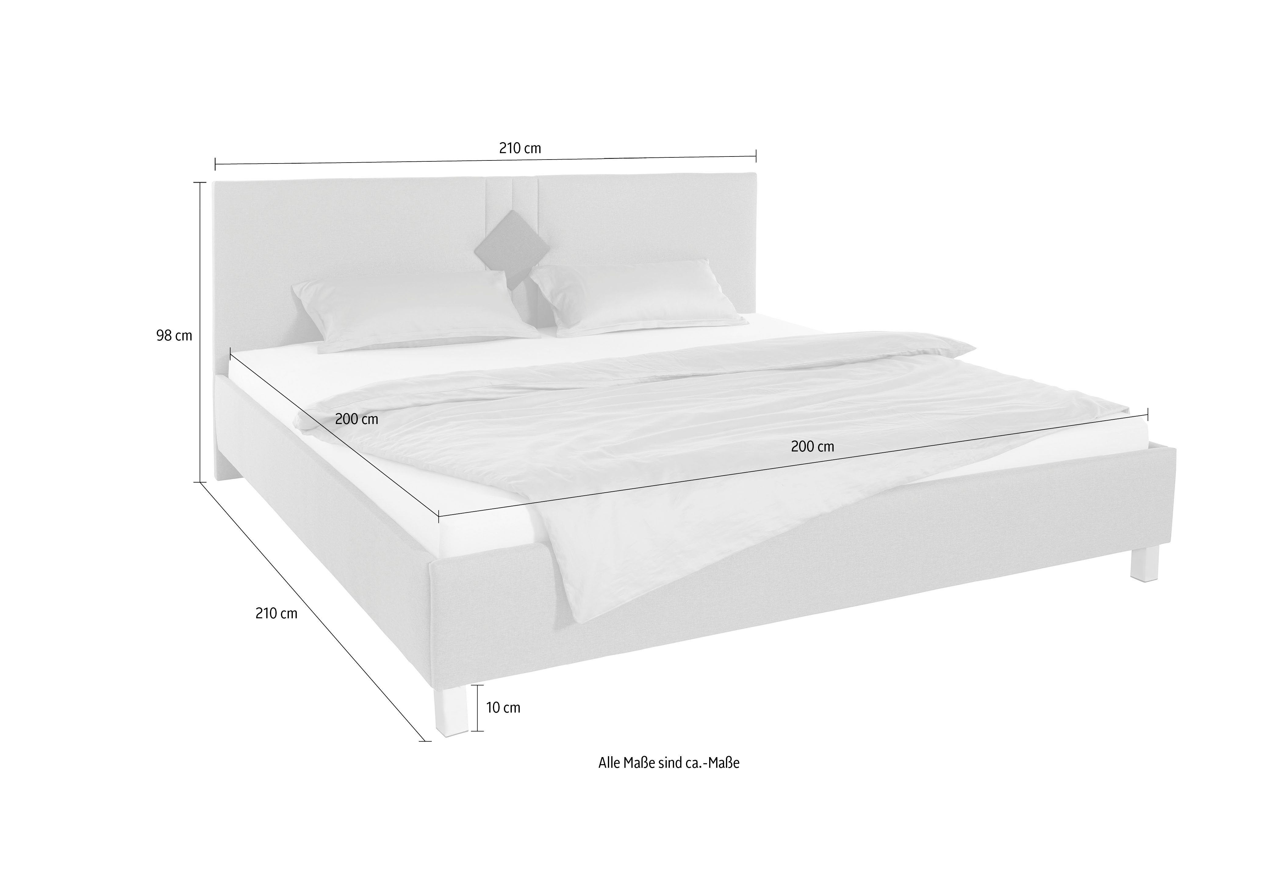 Westfalia Polsterbetten Gestoffeerd bed
