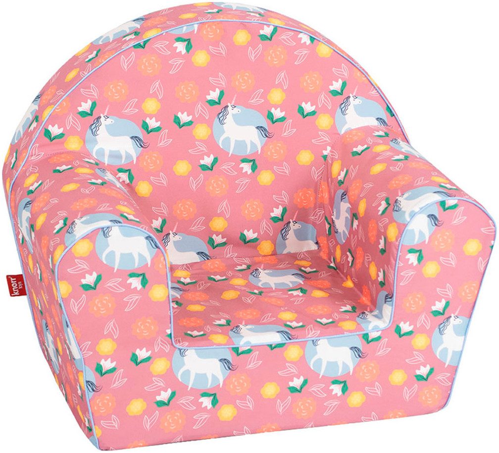 Knorrtoys® Fauteuil Eenhoorn pink voor kinderen, made in europe