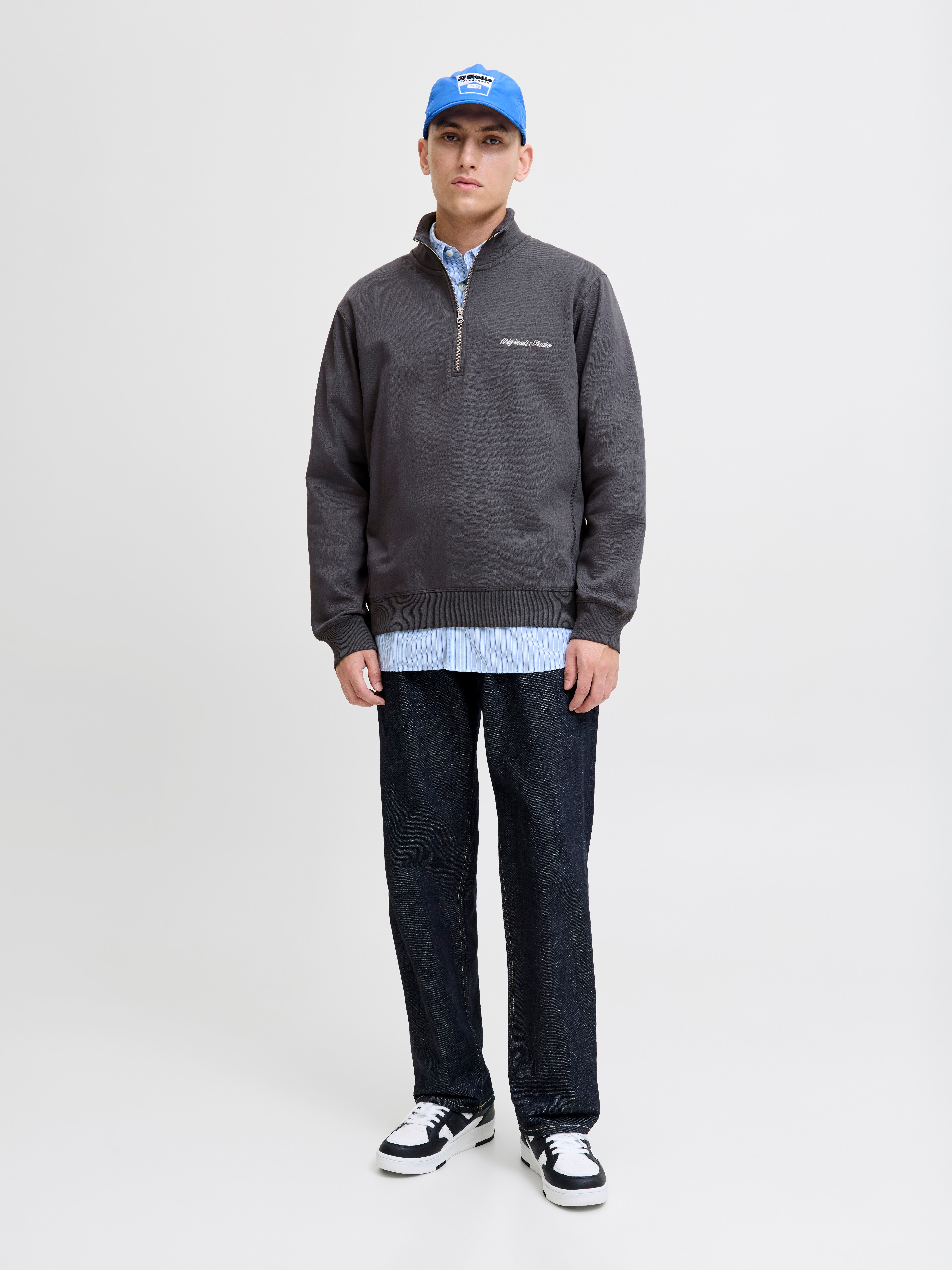 Jack & Jones Sweatshirt JORNORREBRO EMB SWEAT HIGH NECK SN