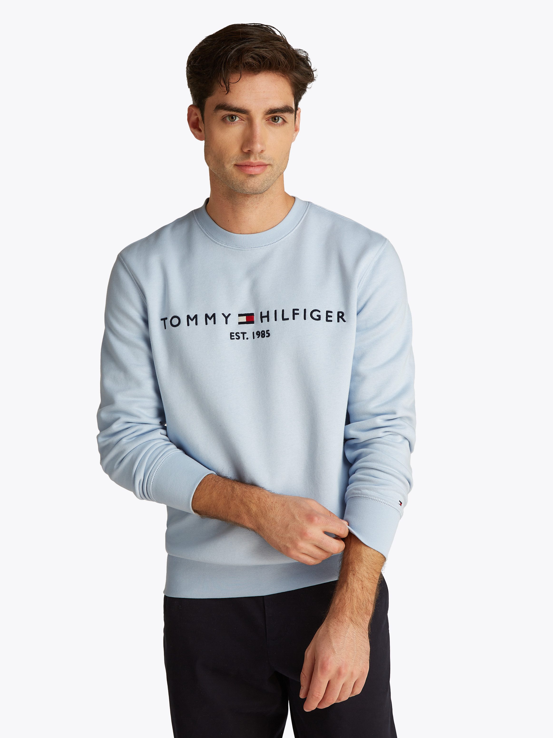 Tommy Hilfiger Sweatshirt TOMMY LOGO SWEATSHIRT met klassieke ronde hals