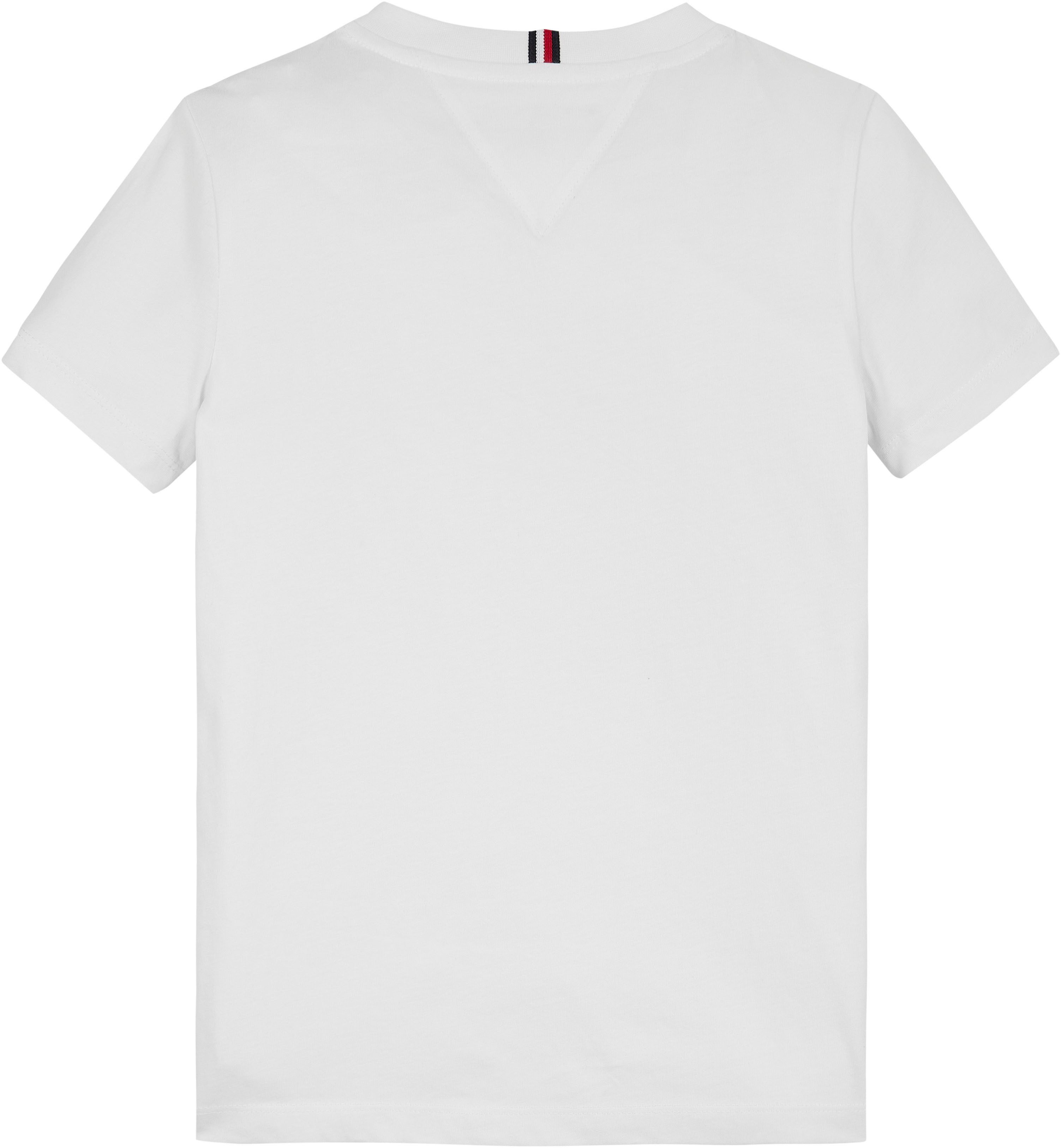 Tommy Hilfiger Shirt met korte mouwen MONOTYPE FLOCK REGULAR TEE SS Kinderen tot 16 jaar met logo-opdruk
