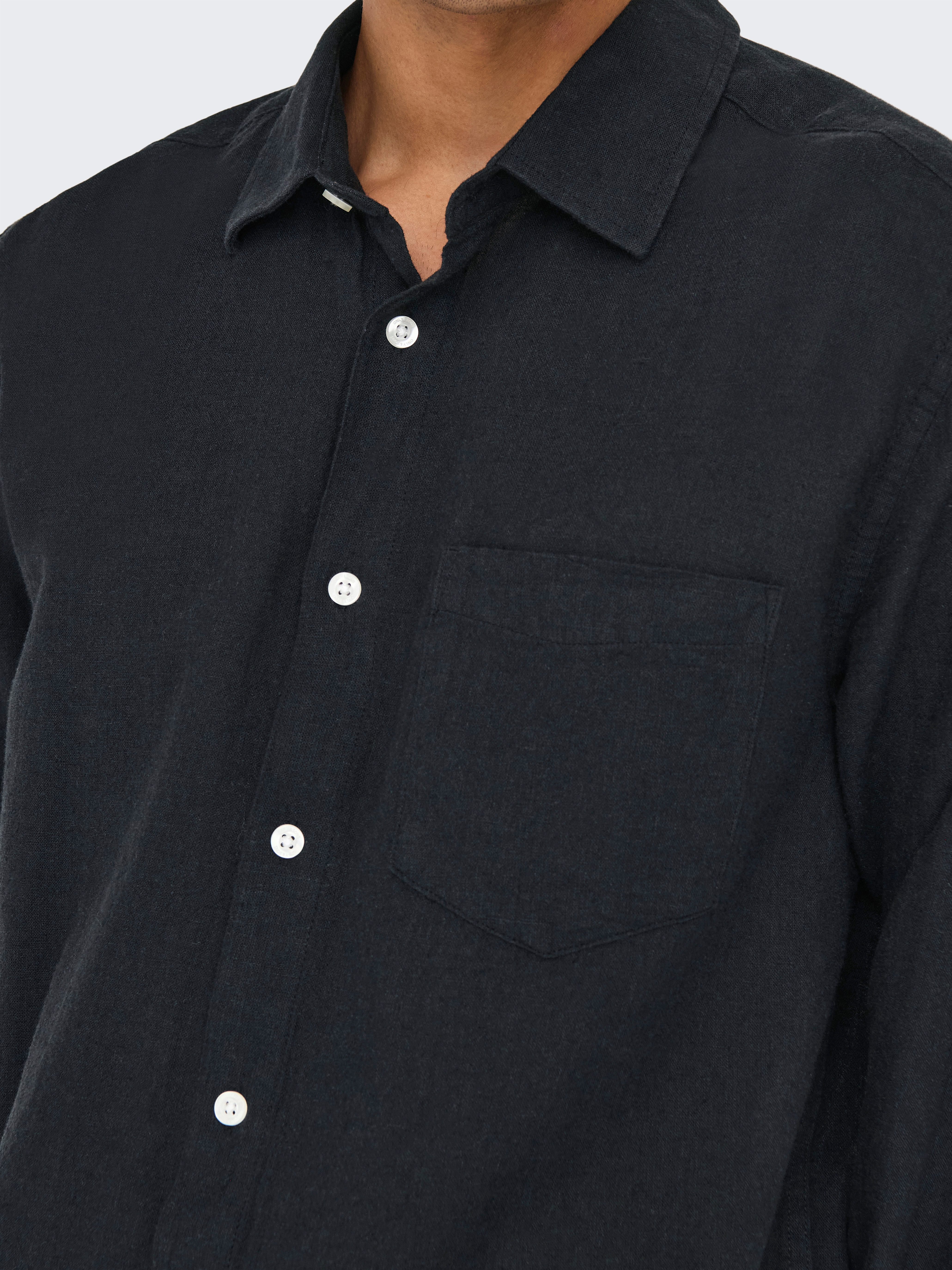 ONLY & SONS Overhemd met lange mouwen ONSCAIDEN LIFE REG LS 1 PKT SHIRT NOOS
