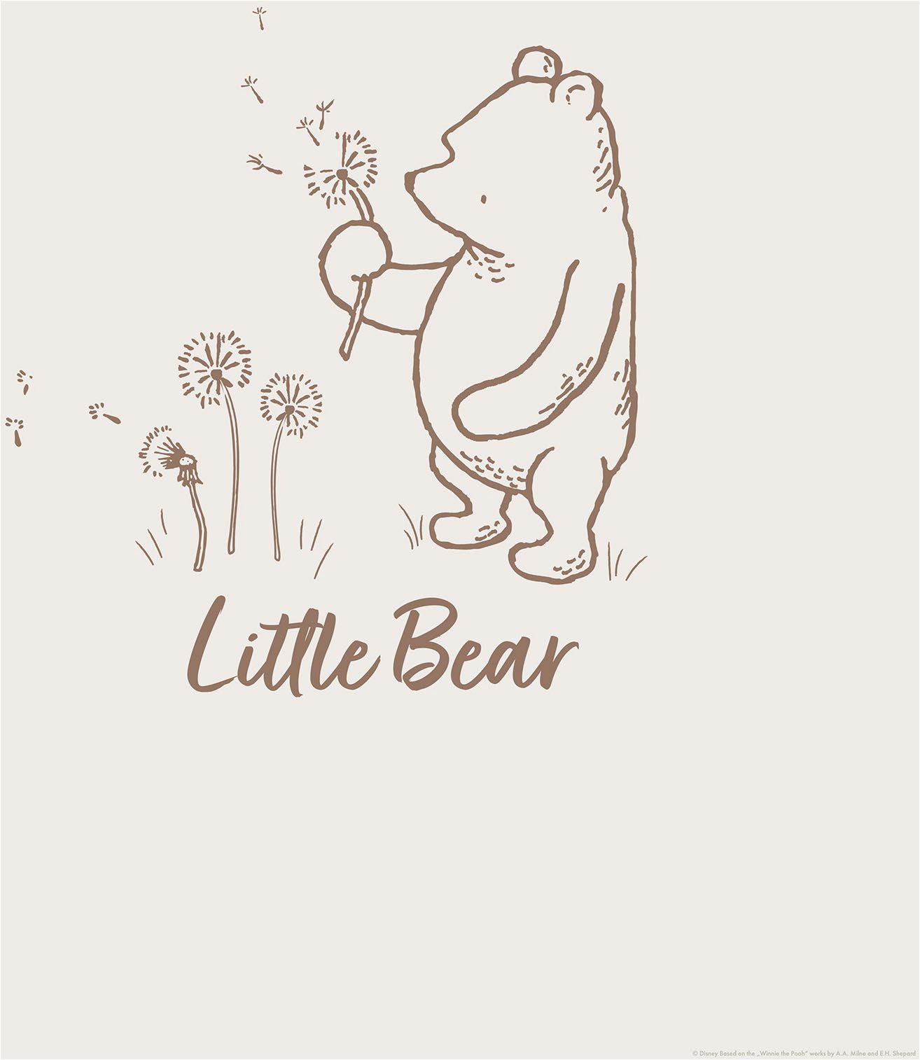 Komar Artprint Disney Winnie the Pooh Little Bear 40 x 60 cm (breedte x hoogte) - kinderkamer, decoratie (1 stuk)