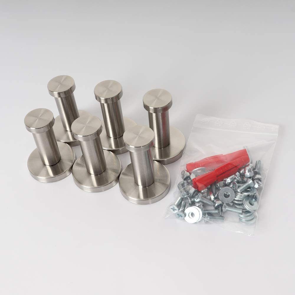 queence Kapstok Brushed Grey Wandkapstok, wisstechniek, betonlook, grijs, ruimtebesparend, modern