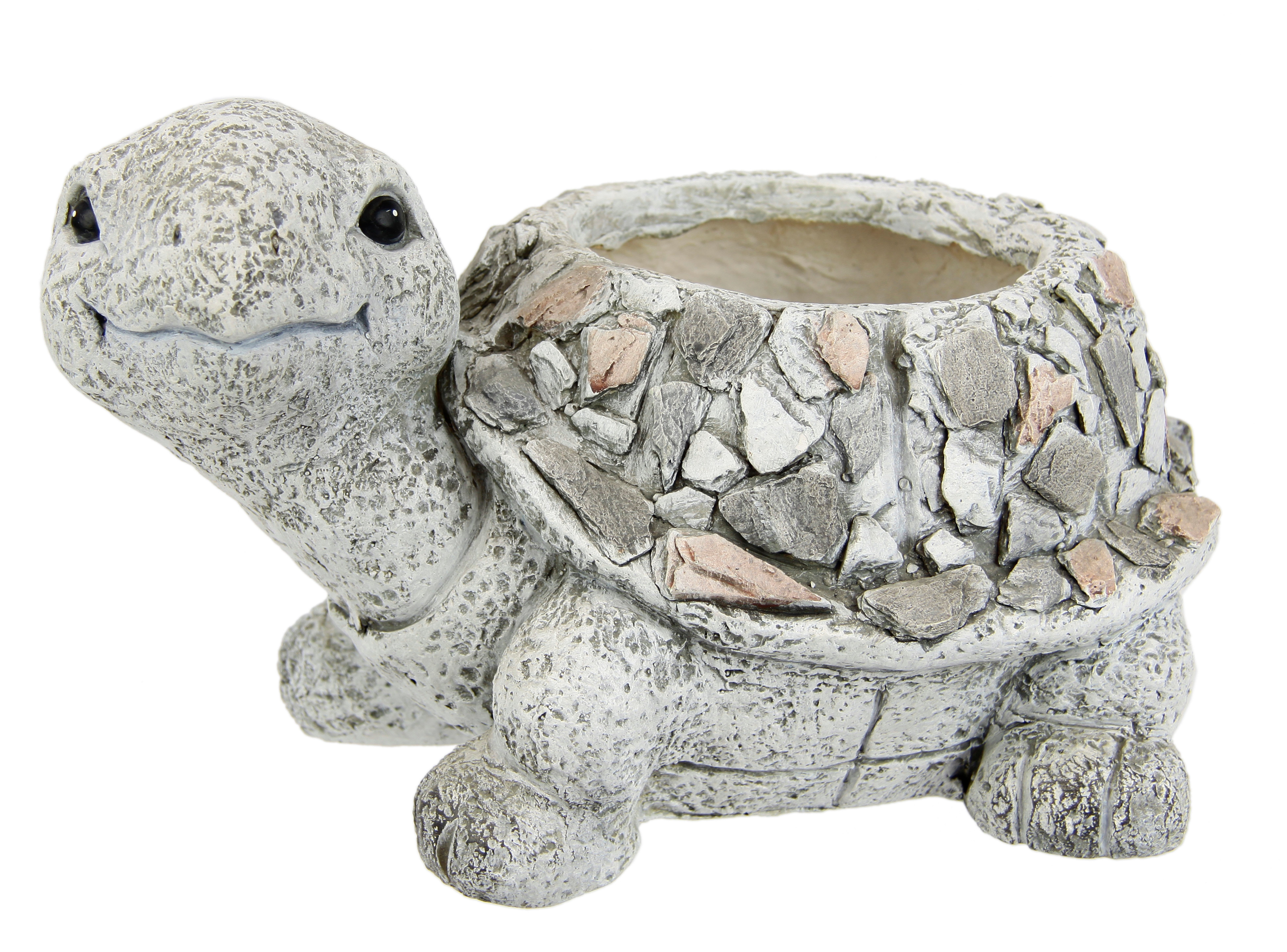 I.GE.A. Plantenbak Schildpad van magnesium (1 stuk) vazen & bloempotten grijs