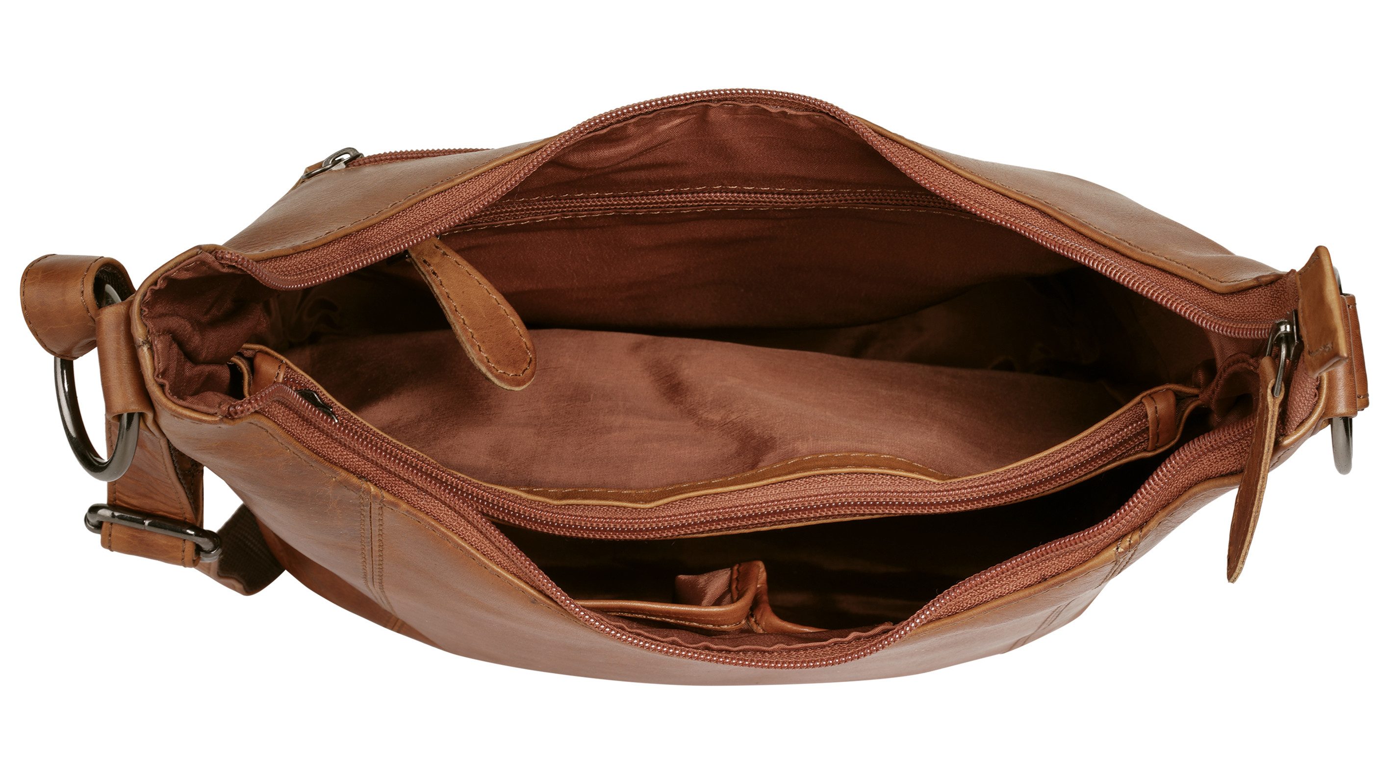 Cluty Schoudertas echt leder