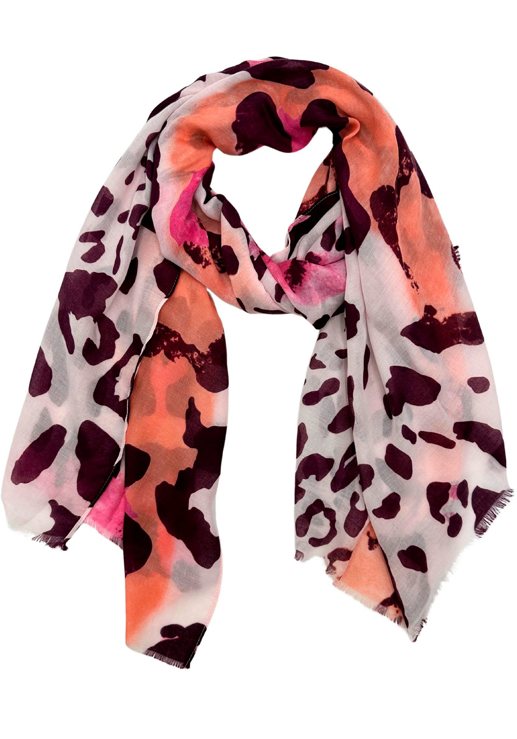 Leslii Modieuze sjaal met luipaardprint