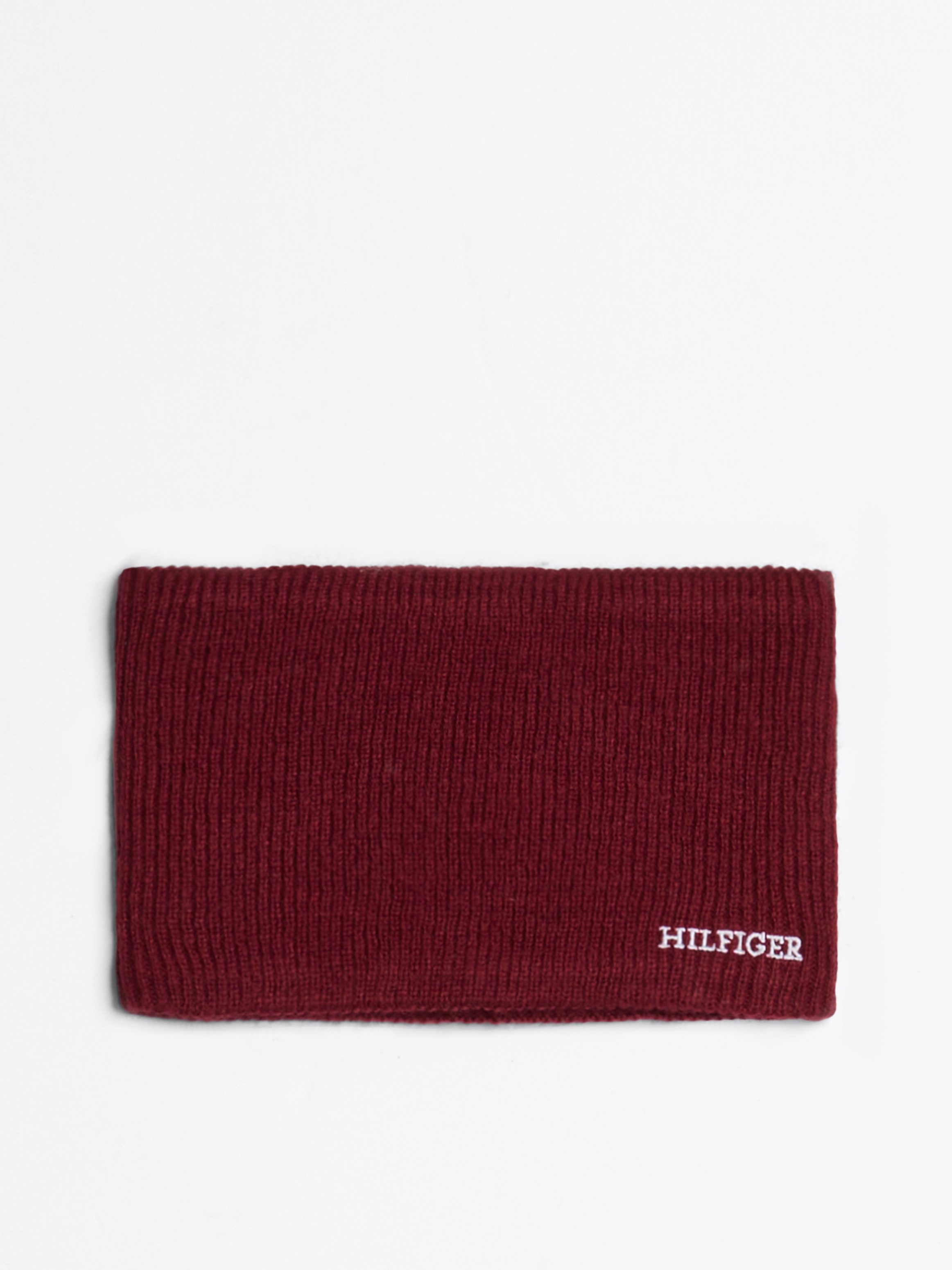 Tommy Hilfiger Gebreide sjaal MONOTYPE SNOOD met geborduurd logo-opschrift
