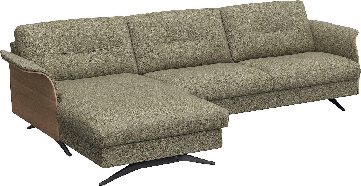 FLEXLUX Hoekbank Glow, super comfortabel door hoogwaardige zitconstructie met binnenvering, L-vorm