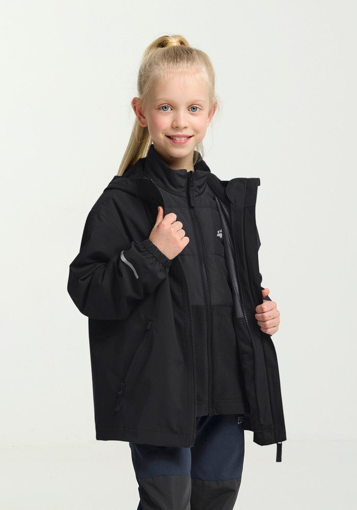 Jack Wolfskin Functioneel 3-in-1-jack HYBRID 3IN1 JACKET K