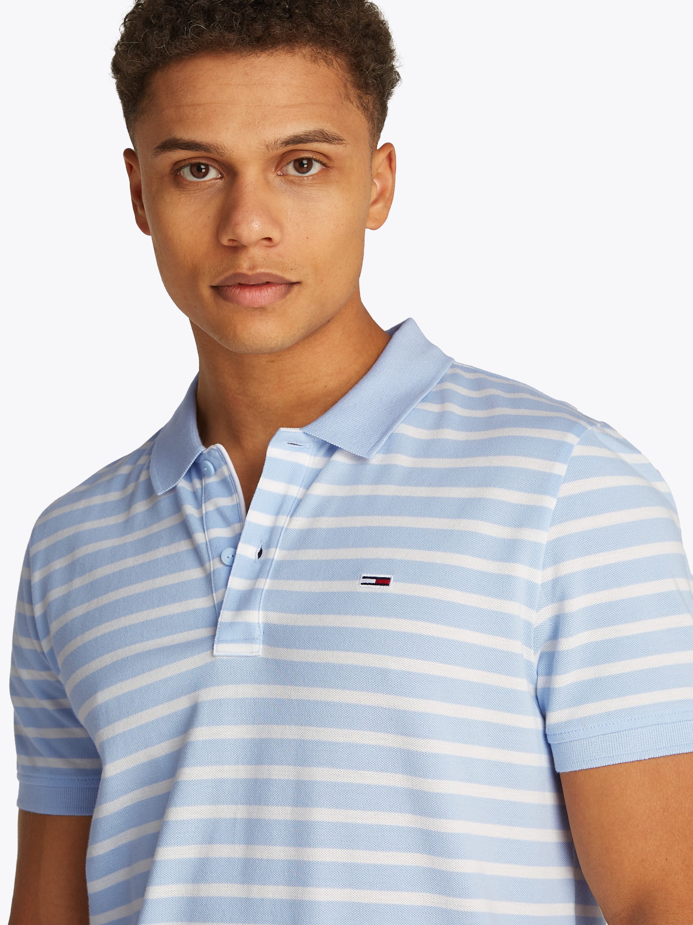 TOMMY JEANS Poloshirt TJM SLIM PLACKET POLO EXT