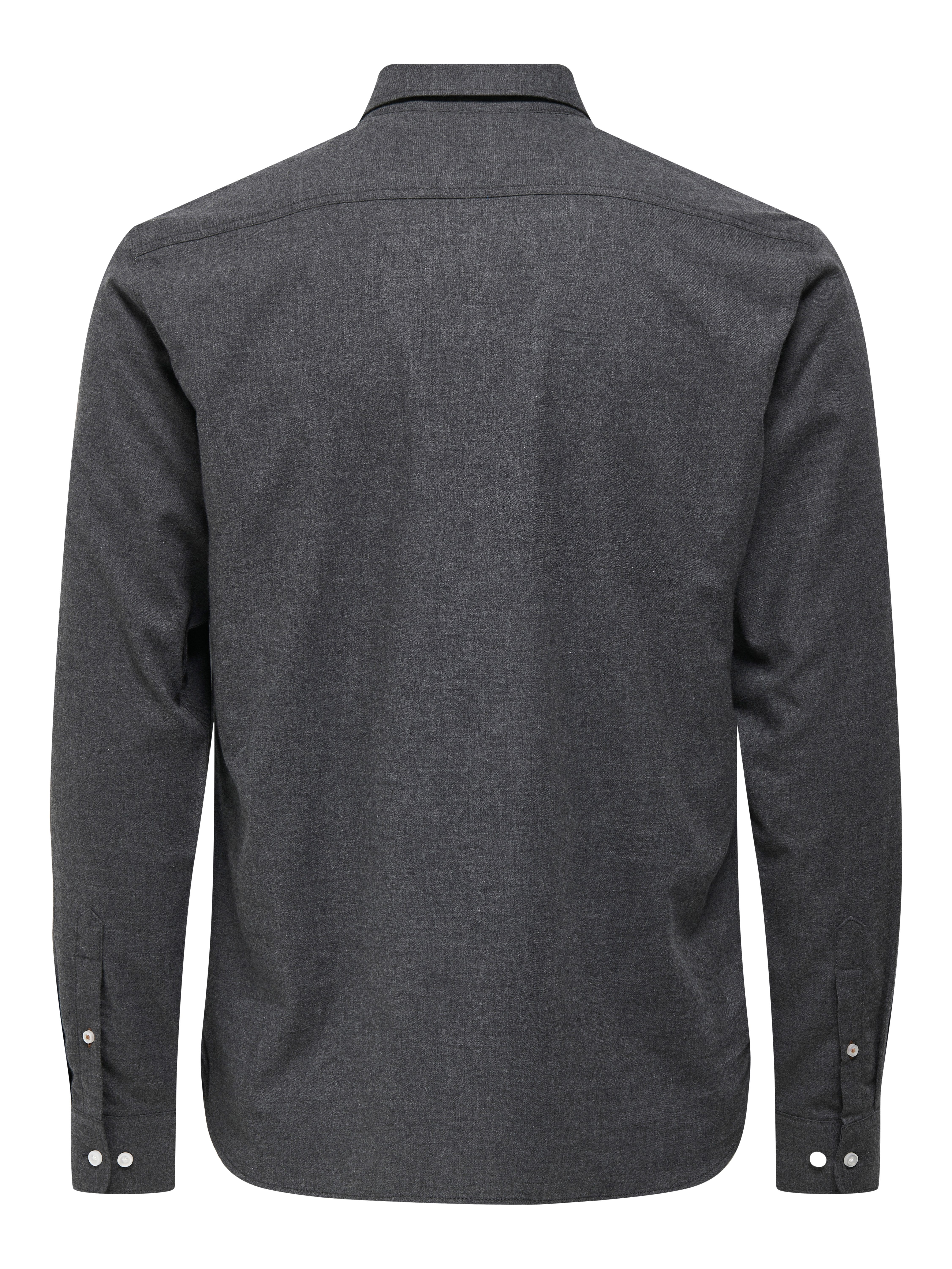 ONLY & SONS Overhemd met lange mouwen ONSROAD LIFE REG MELANGE LS SHIRT NOOS